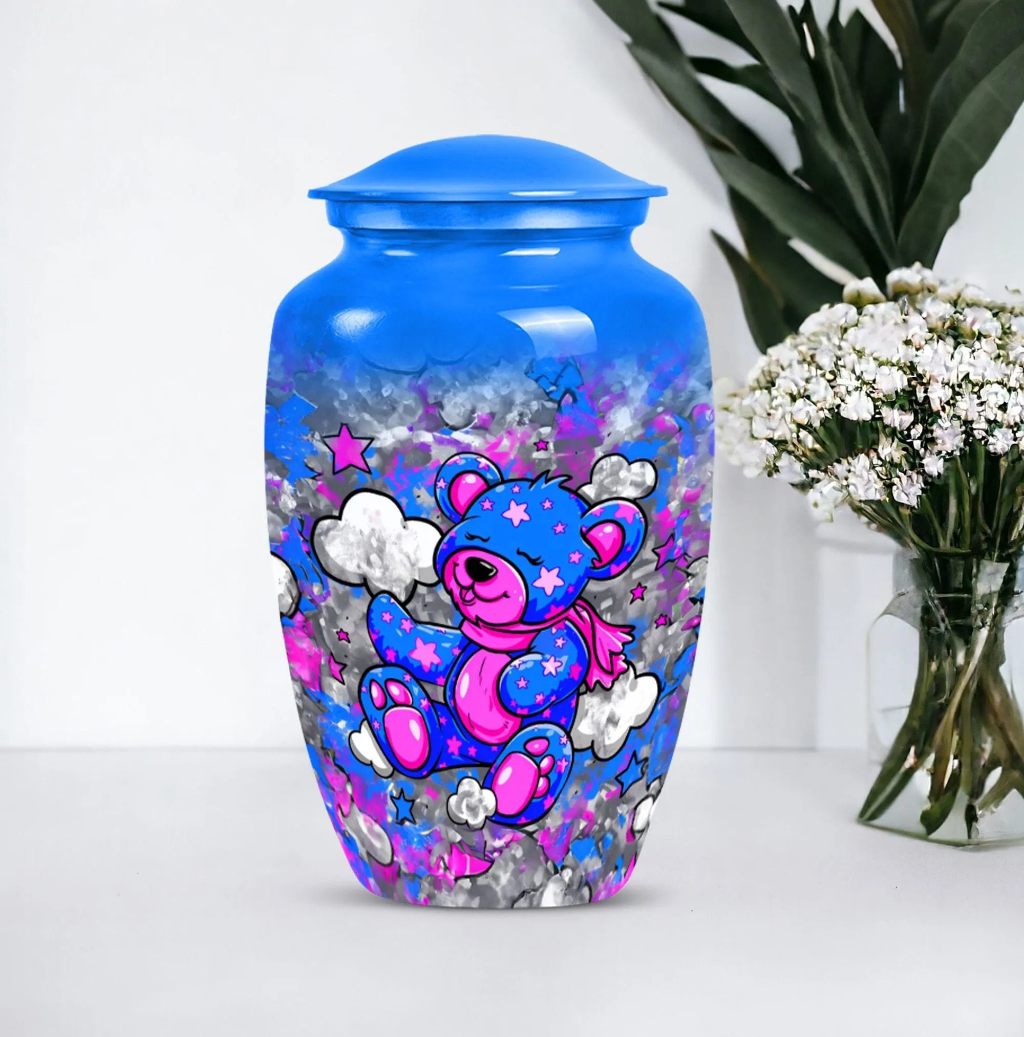 Bear Urn Memorial Elegance: Medium-sized Cremation Paragon
