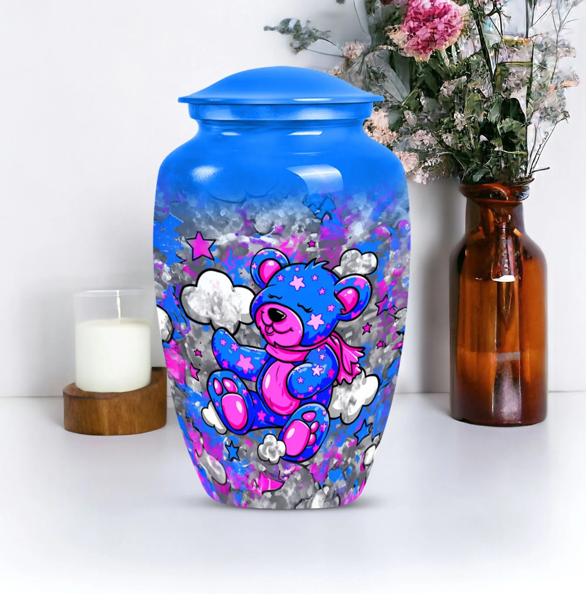 Bear Urn Memorial Elegance: Medium-sized Cremation Paragon