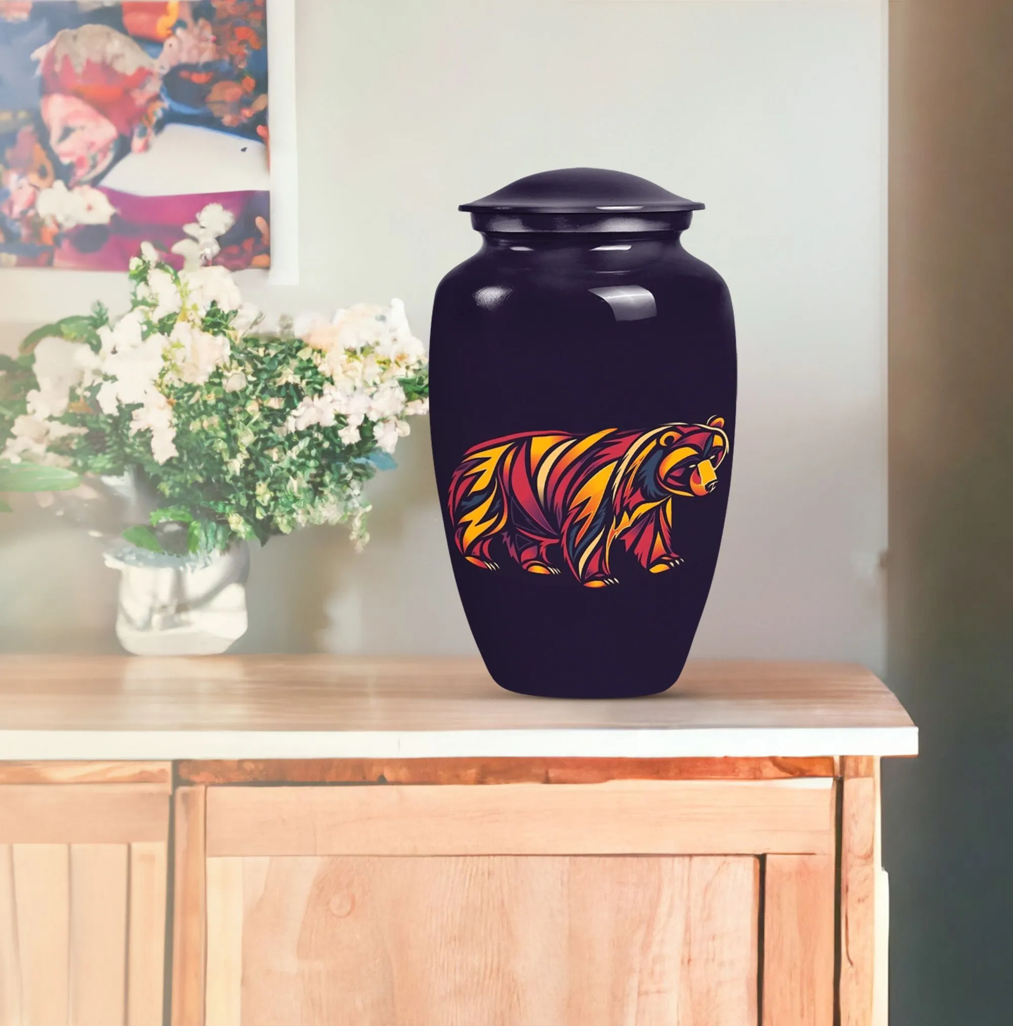 Bear Urn Radiance, Unyielding Medium Outstanding Cremation Vessel