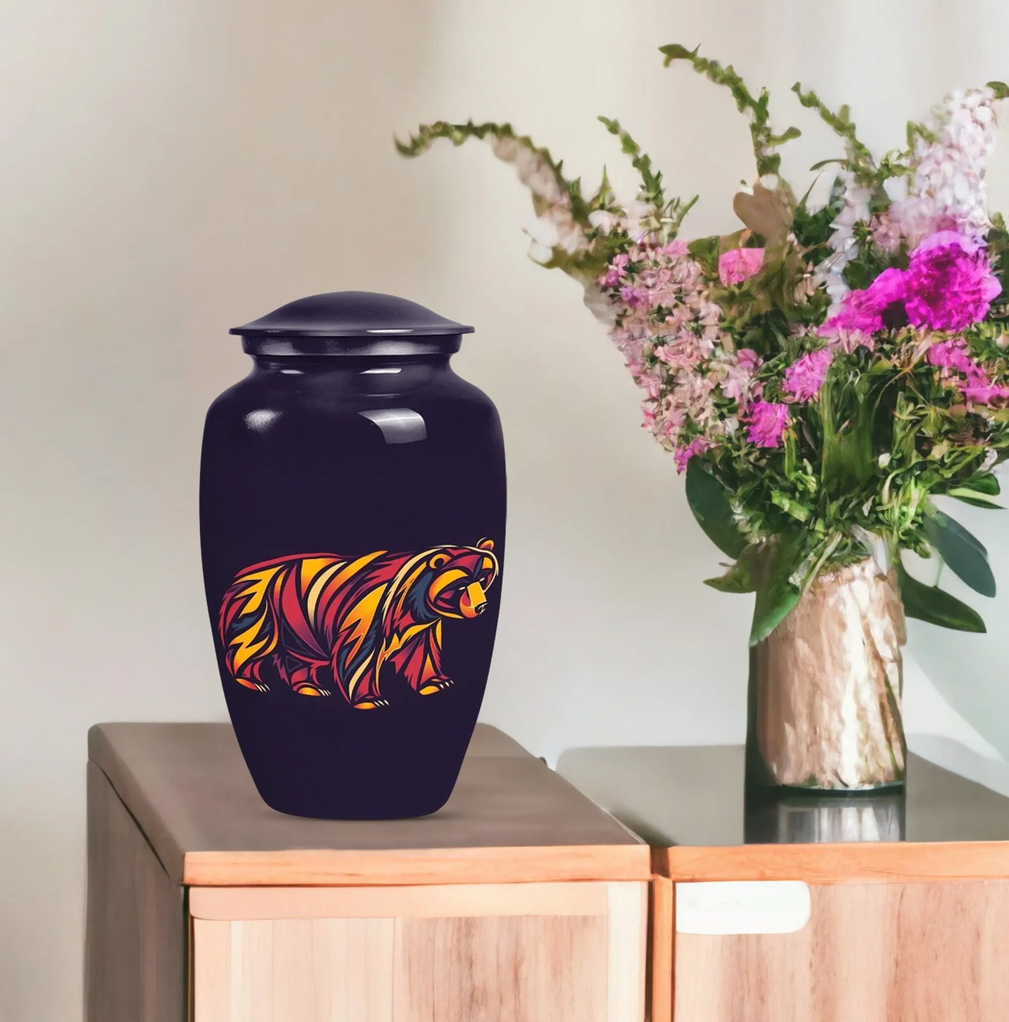 Bear Urn Radiance, Unyielding Medium Outstanding Cremation Vessel