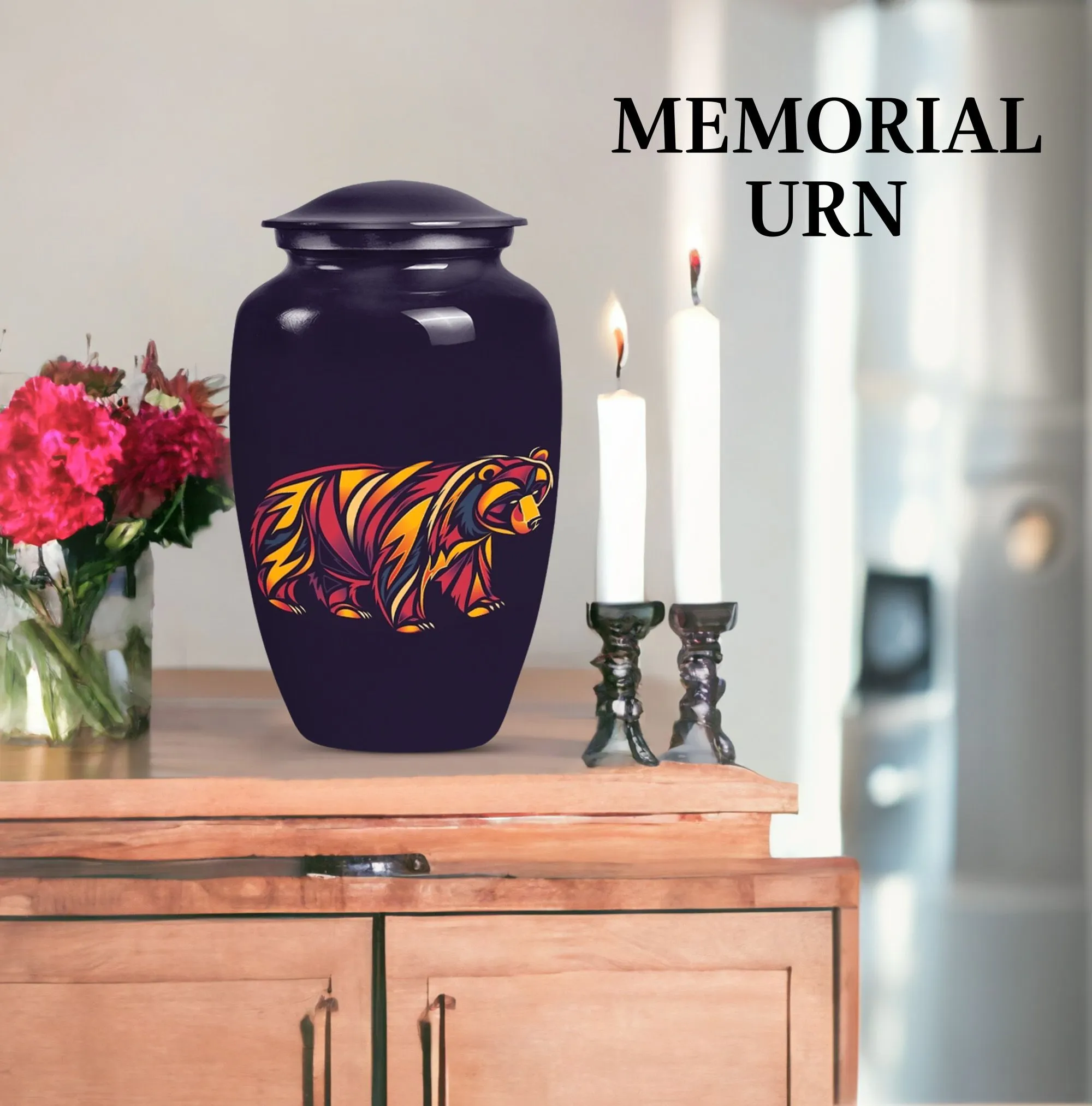 Bear Urn Radiance, Unyielding Medium Outstanding Cremation Vessel