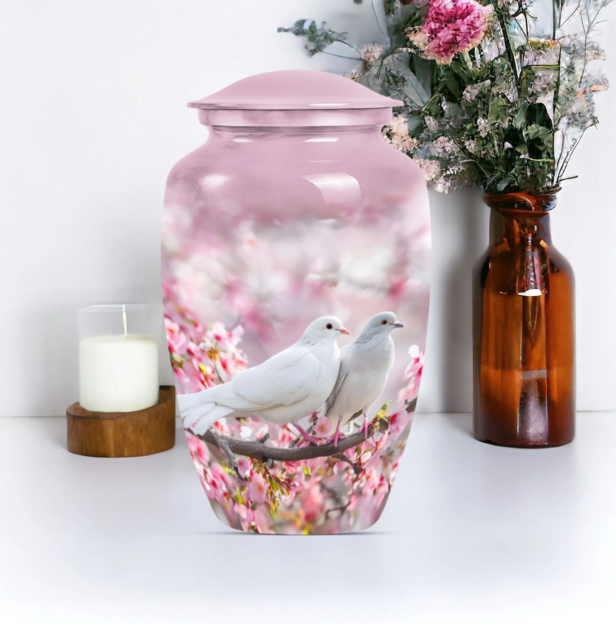 Beautiful Flying Dove Cremation Urn For Storing Mom Ashes