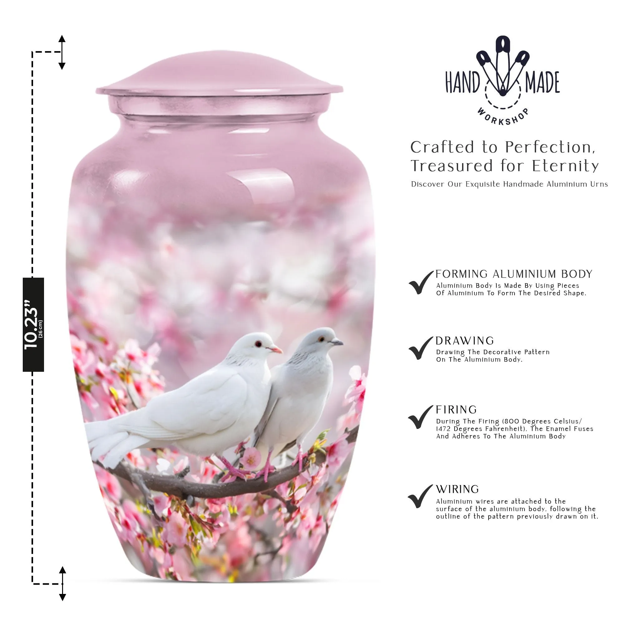 Beautiful Flying Dove Cremation Urn For Storing Mom Ashes