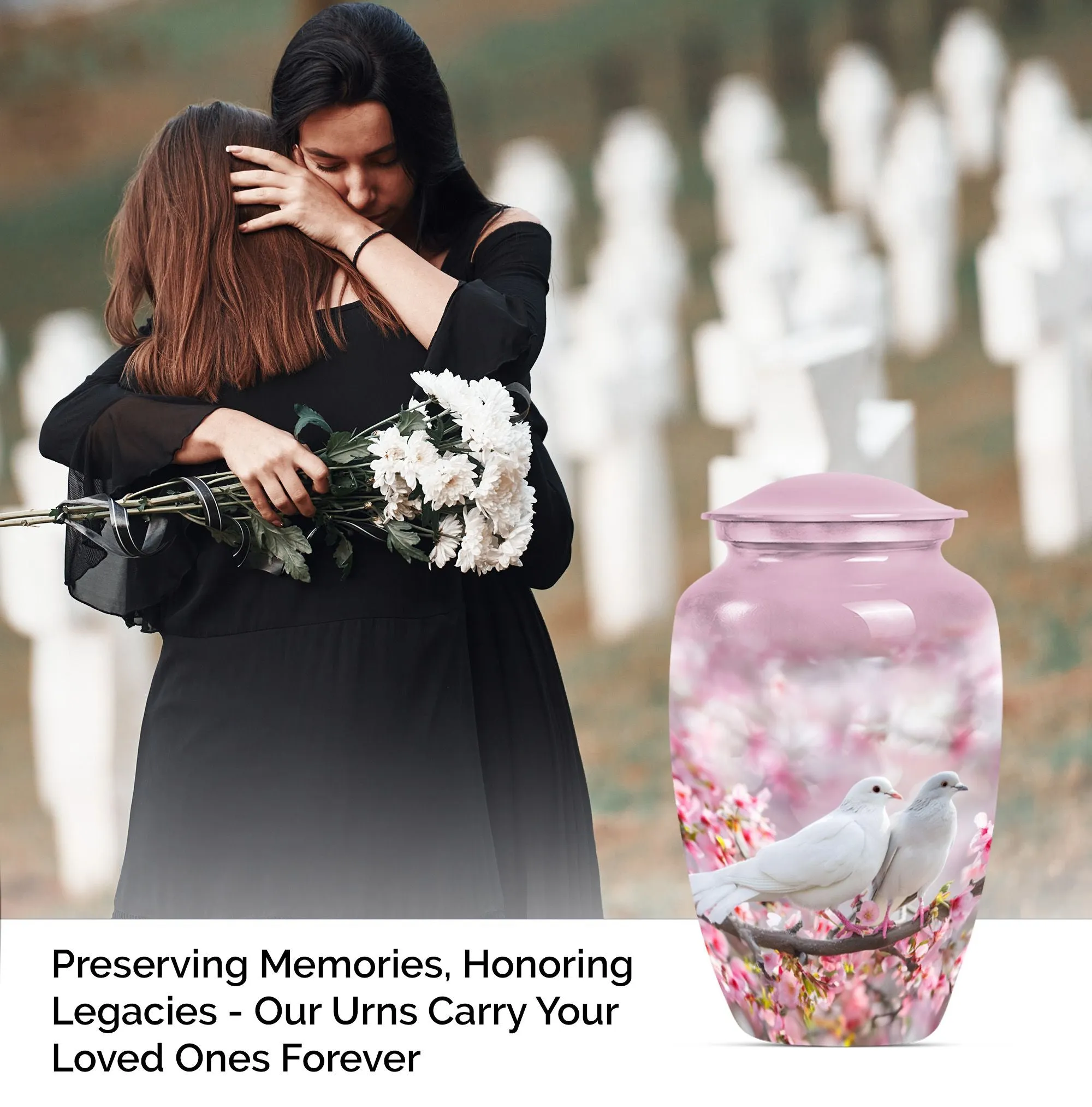 Beautiful Flying Dove Cremation Urn For Storing Mom Ashes