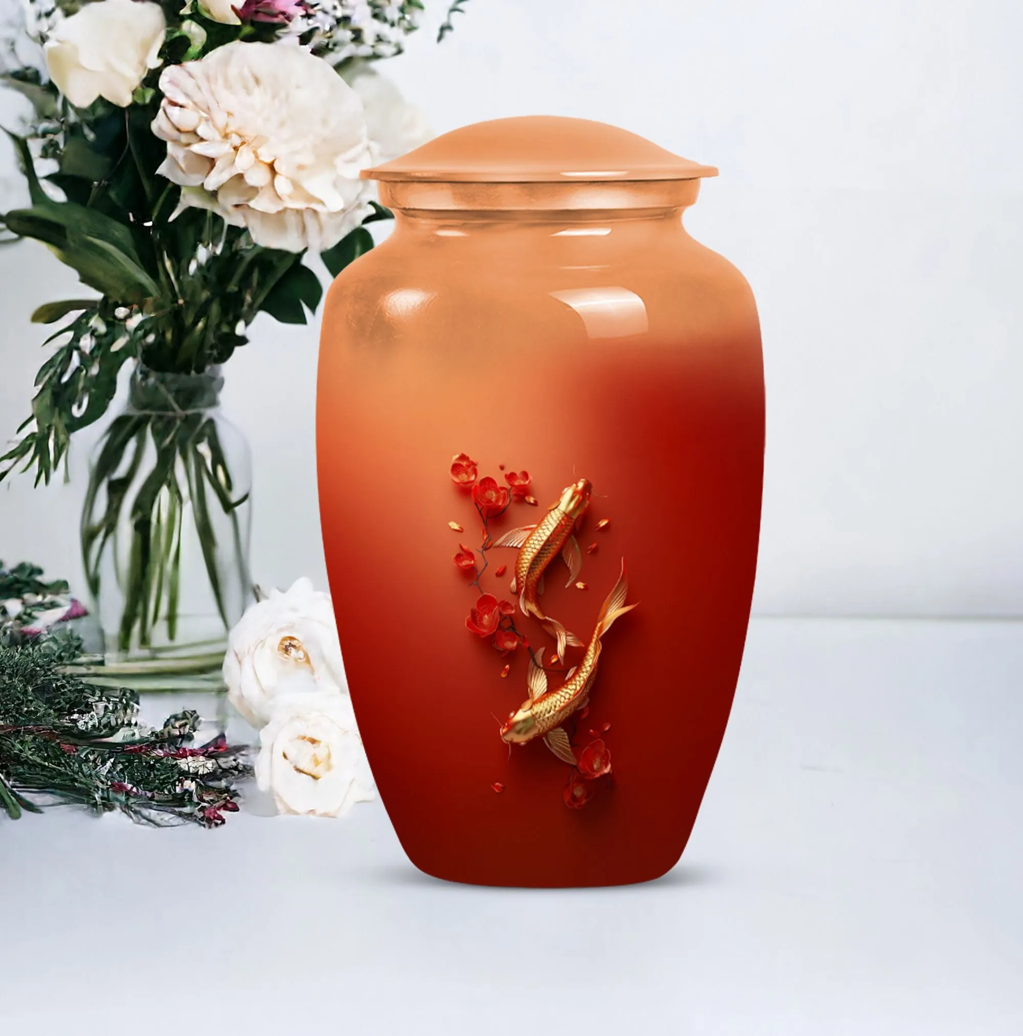 Beautiful Goldfish Cremation Urn for Cherished Memorials