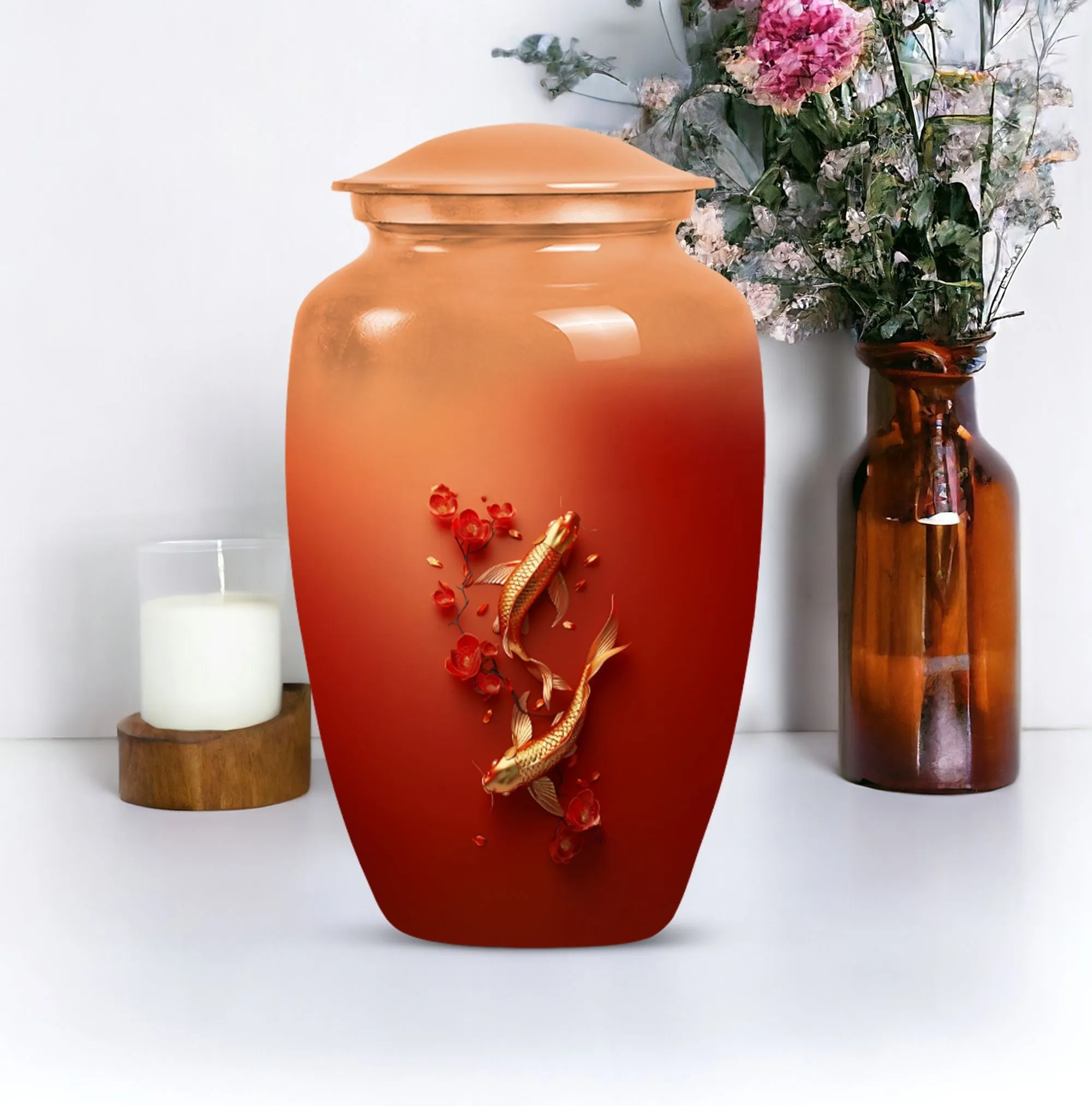 Beautiful Goldfish Cremation Urn for Cherished Memorials