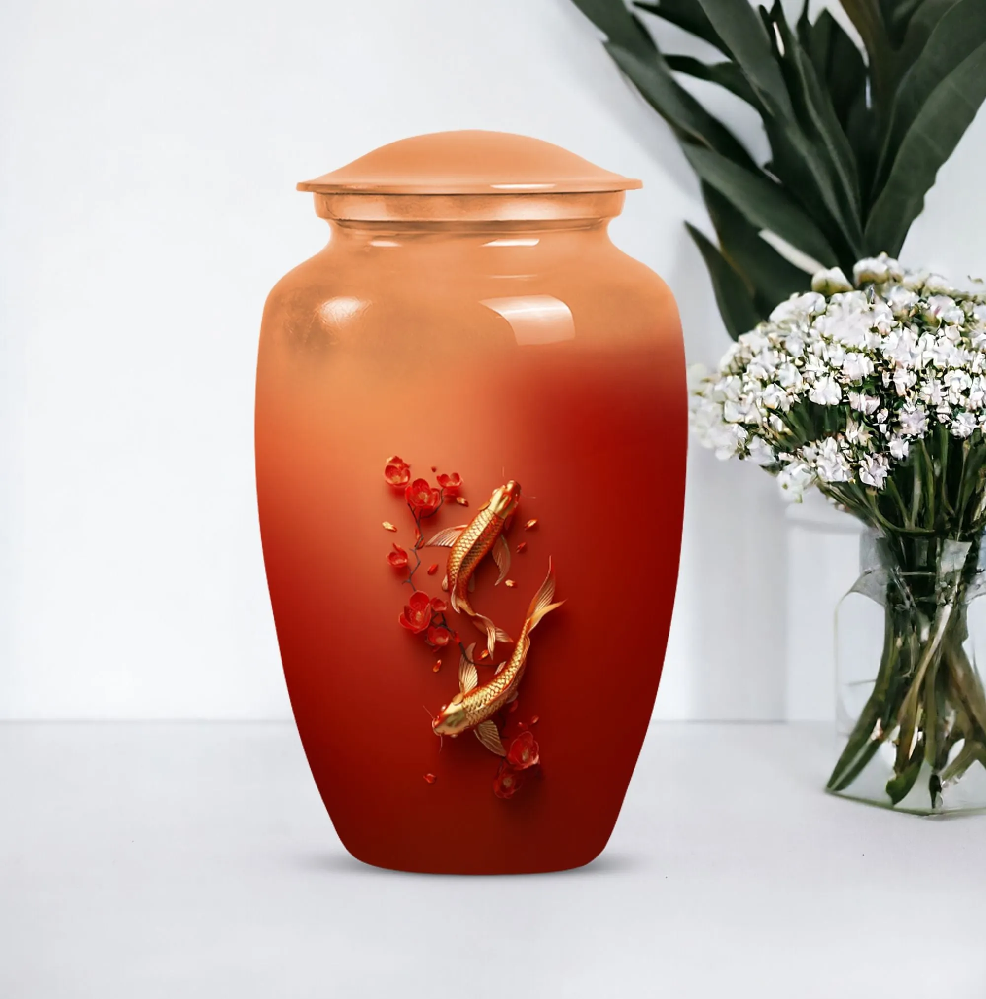 Beautiful Goldfish Cremation Urn for Cherished Memorials