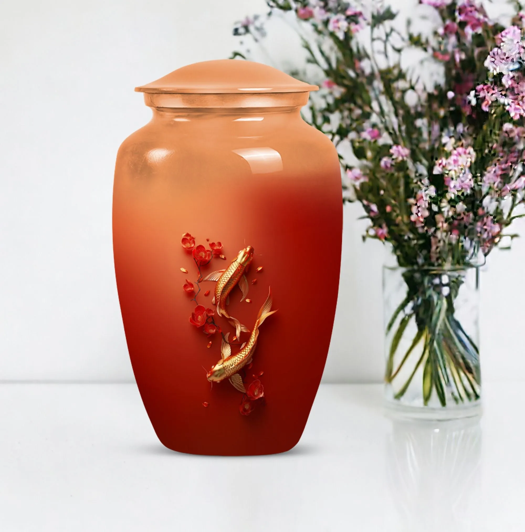 Beautiful Goldfish Cremation Urn for Cherished Memorials
