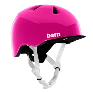 Bern Tigre Helmet with Visor - Youth - Gloss Pink