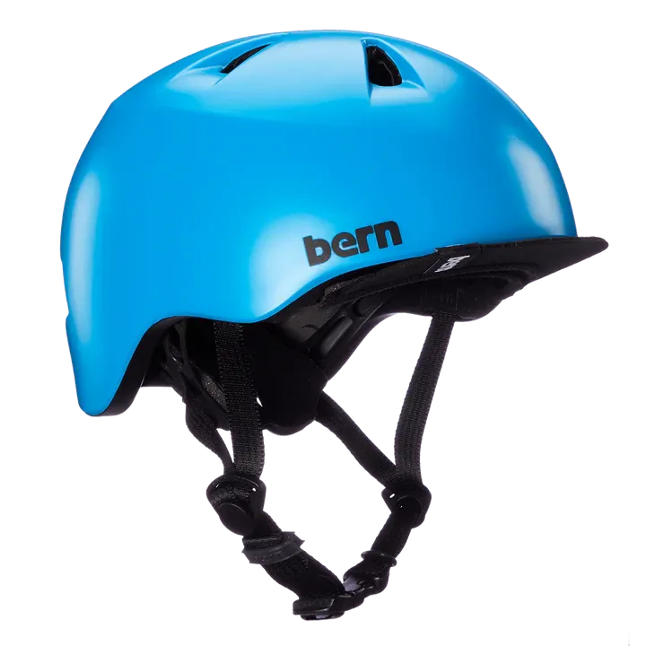 Bern Tigre Helmet with Visor - Youth - Satin Cyan Blue