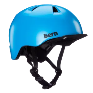Bern Tigre Helmet with Visor - Youth - Satin Cyan Blue