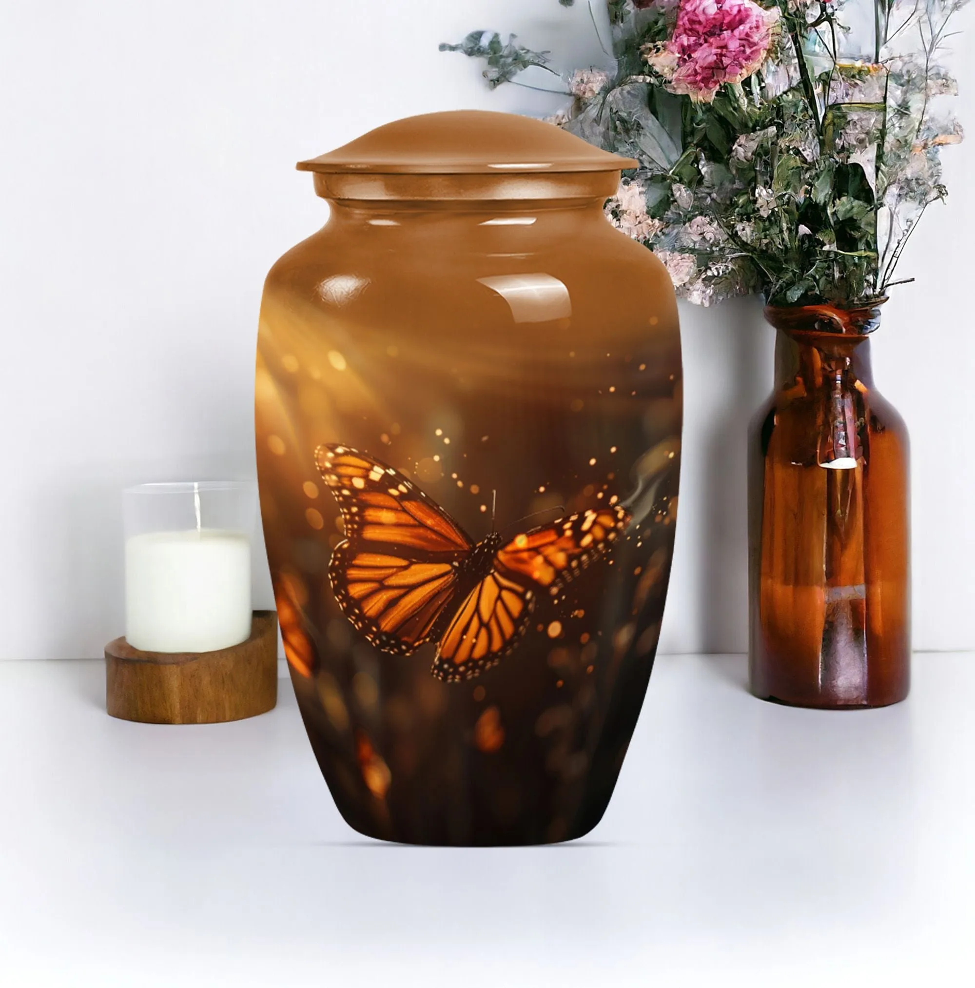 Big Butterfly Sanctuary - Serene Memorial Urn for Your Loved Ones