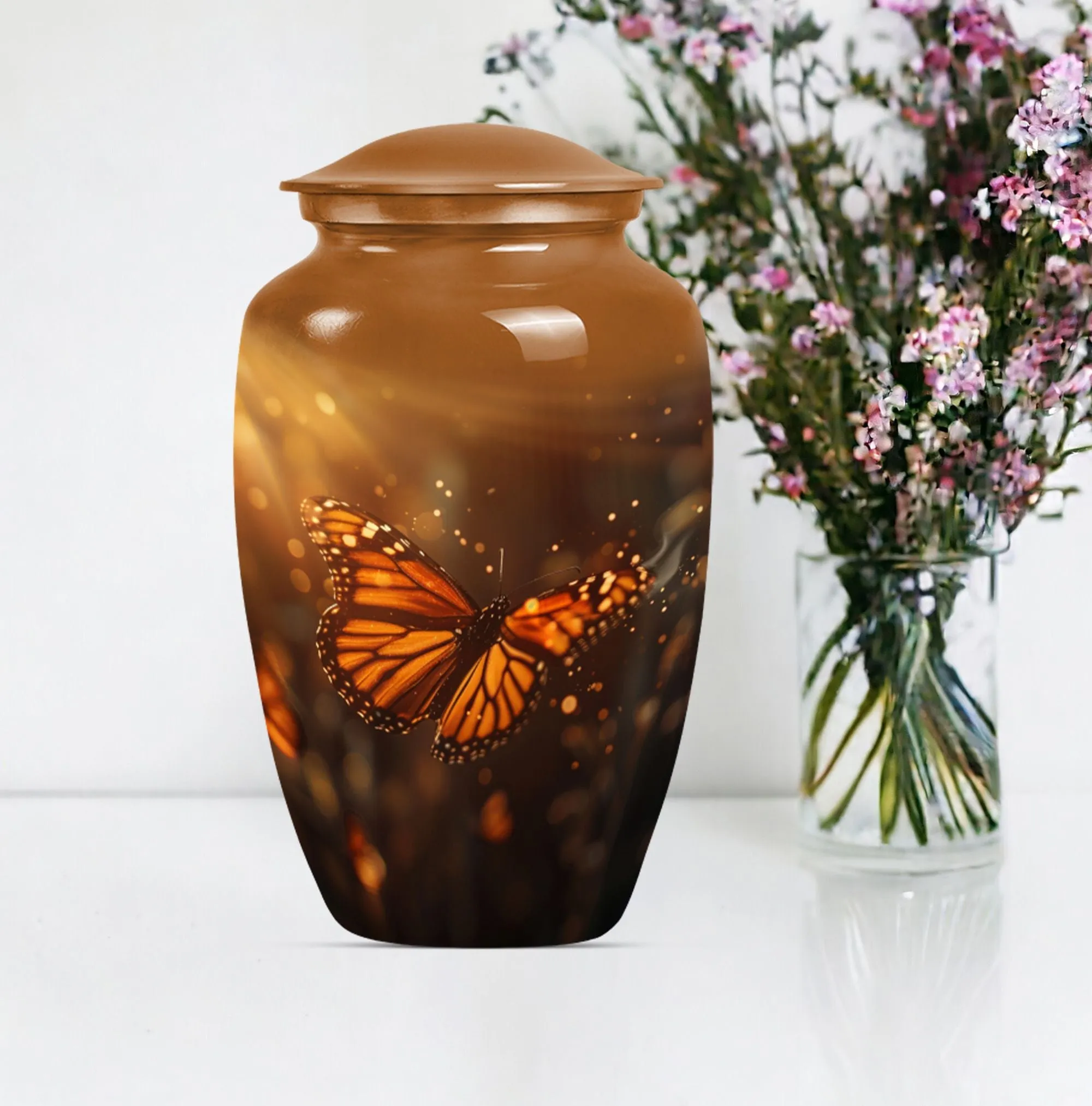 Big Butterfly Sanctuary - Serene Memorial Urn for Your Loved Ones
