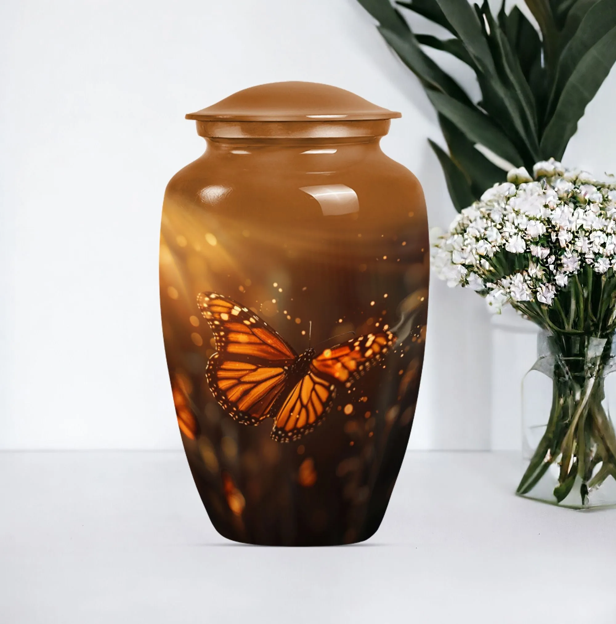 Big Butterfly Sanctuary - Serene Memorial Urn for Your Loved Ones