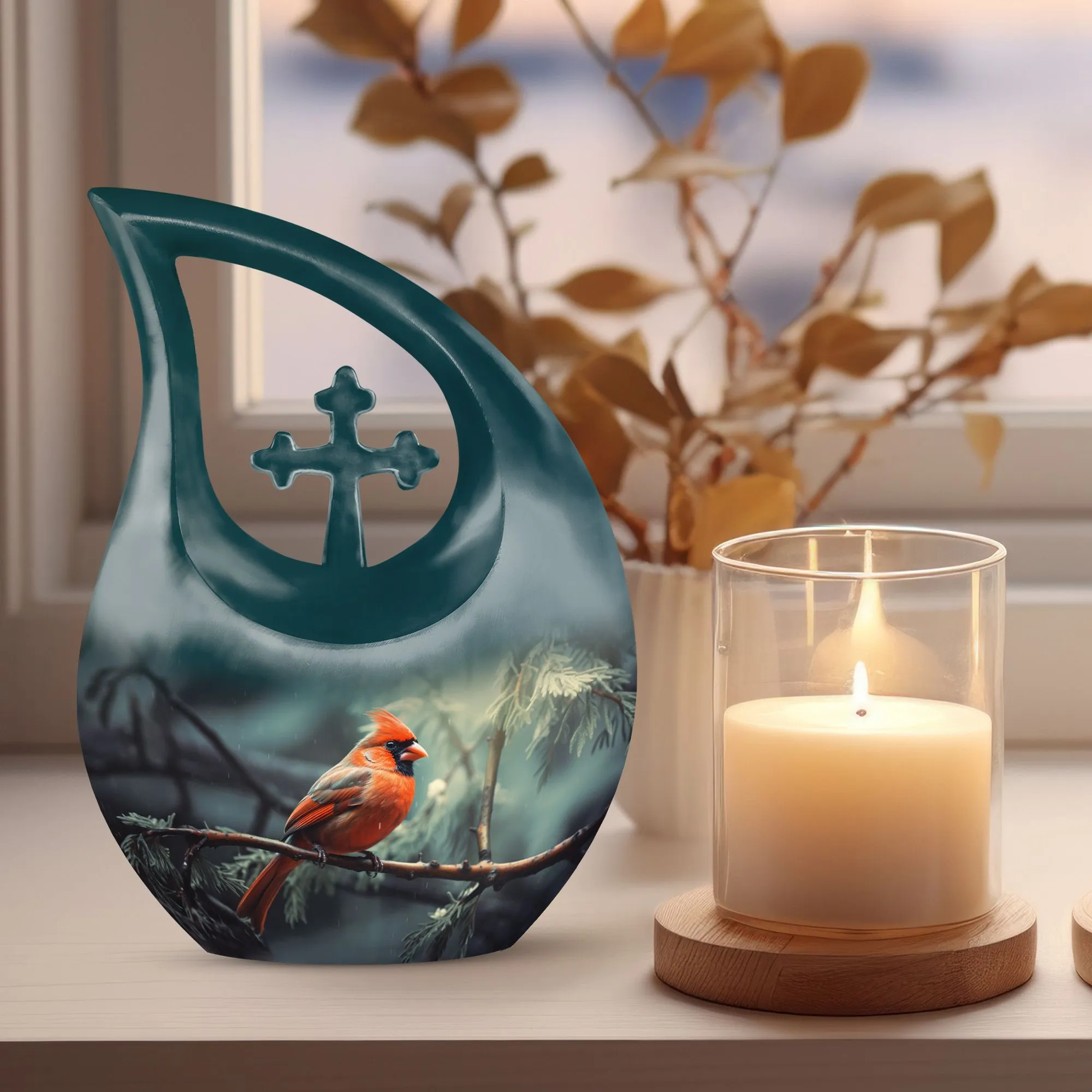 Bird Urn: Extra Large Aluminium Cremation Urn For Human Ashes