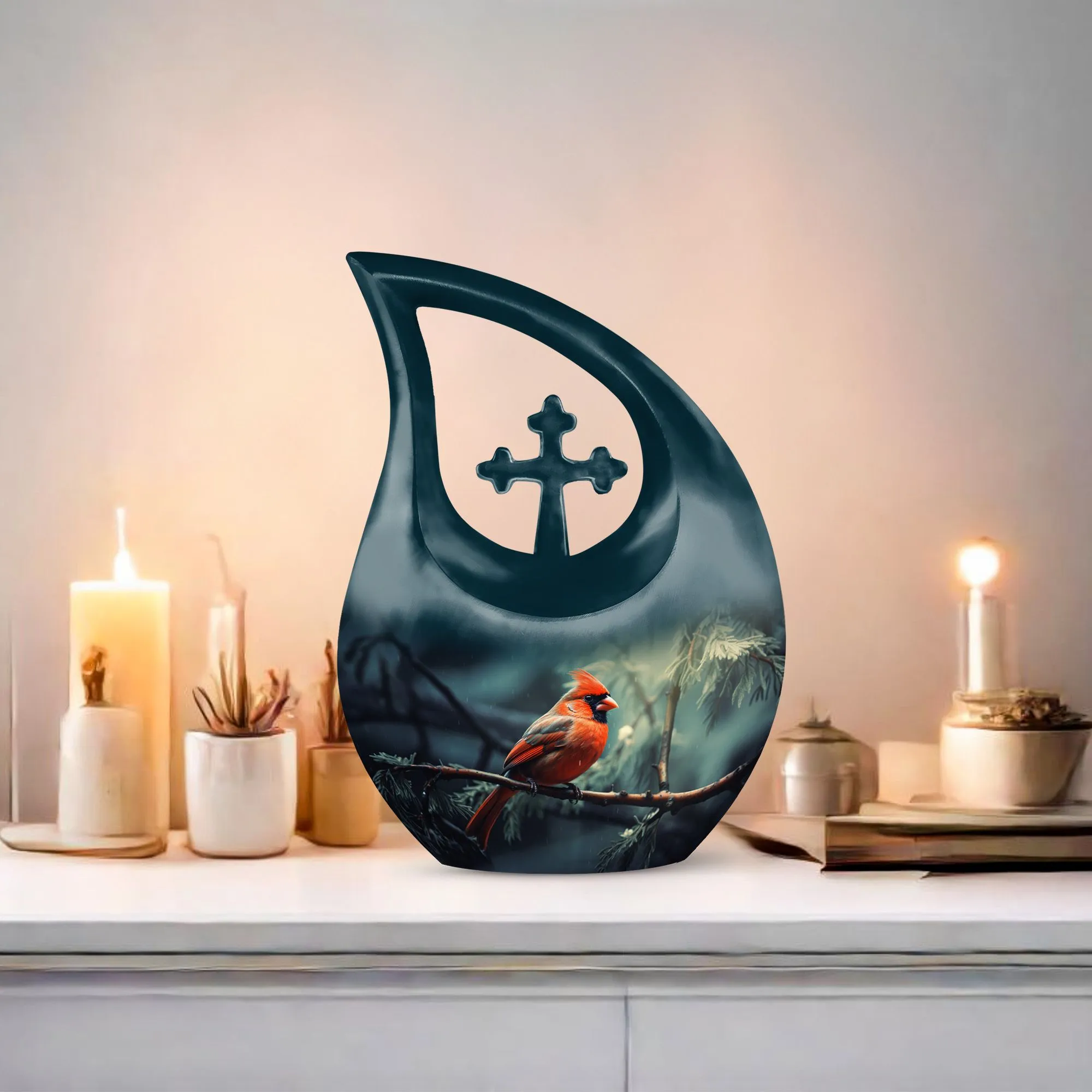 Bird Urn: Extra Large Aluminium Cremation Urn For Human Ashes