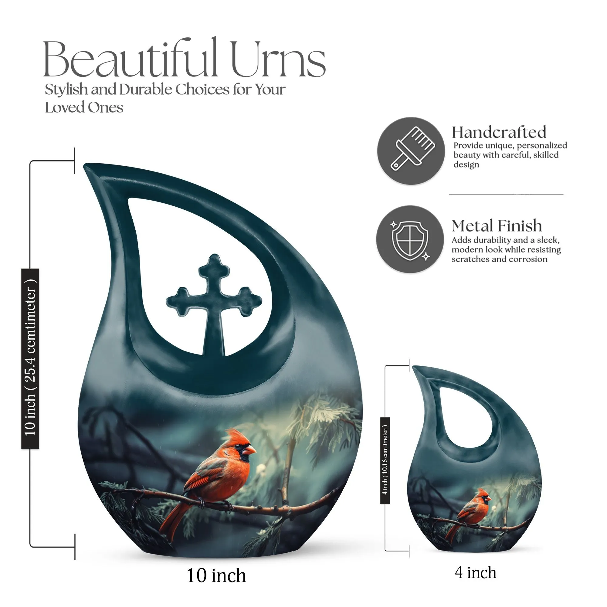 Bird Urn: Extra Large Aluminium Cremation Urn For Human Ashes