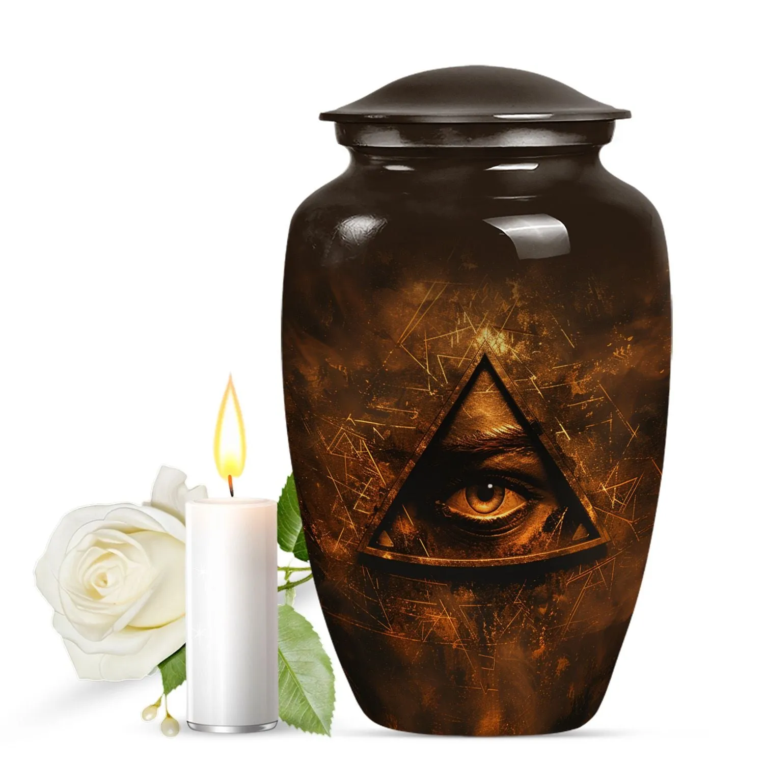 Blessed Keepsake: Catholic Urn - Solemn Memorial for Loved Ones