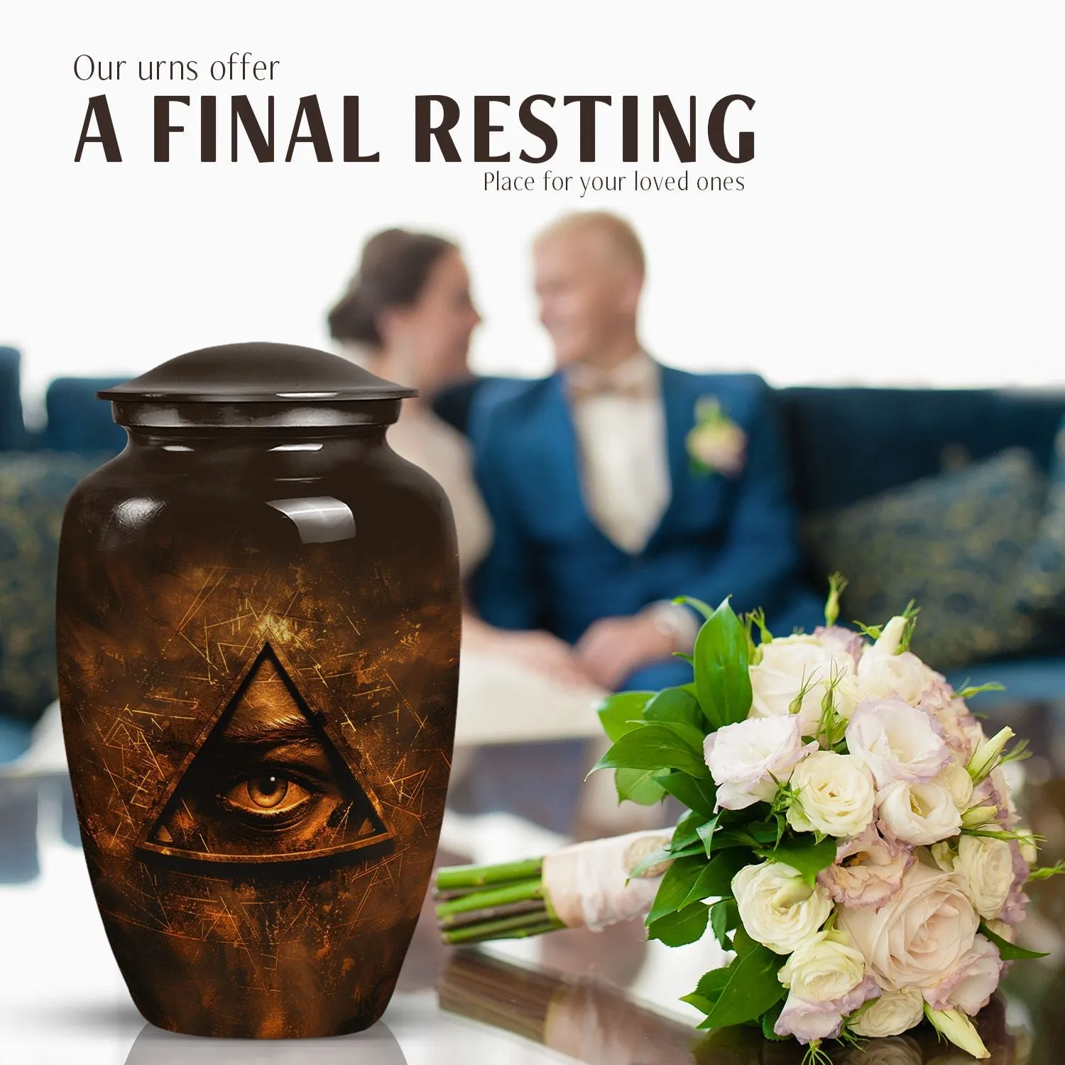 Blessed Keepsake: Catholic Urn - Solemn Memorial for Loved Ones