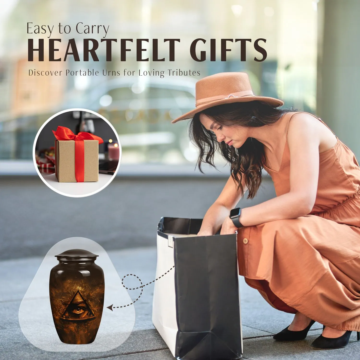 Blessed Keepsake: Catholic Urn - Solemn Memorial for Loved Ones