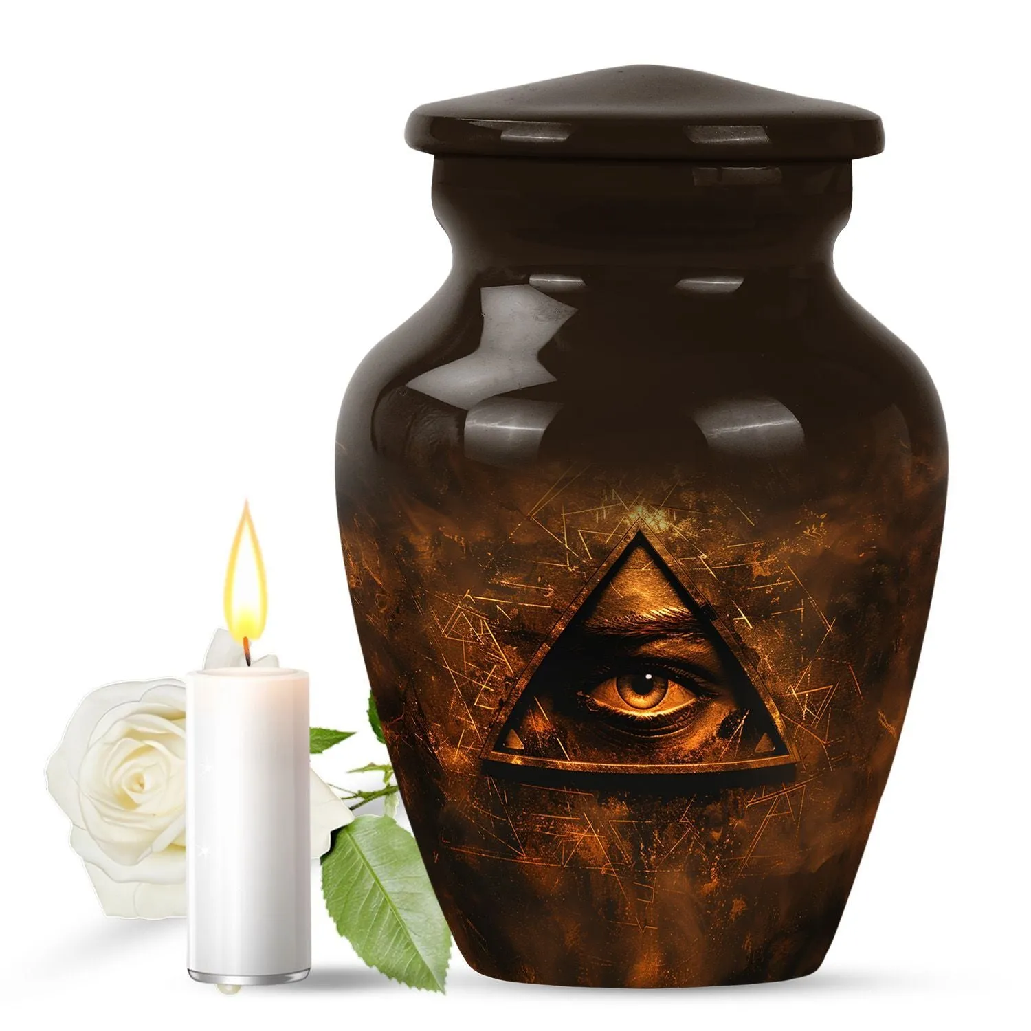 Blessed Keepsake: Catholic Urn - Solemn Memorial for Loved Ones