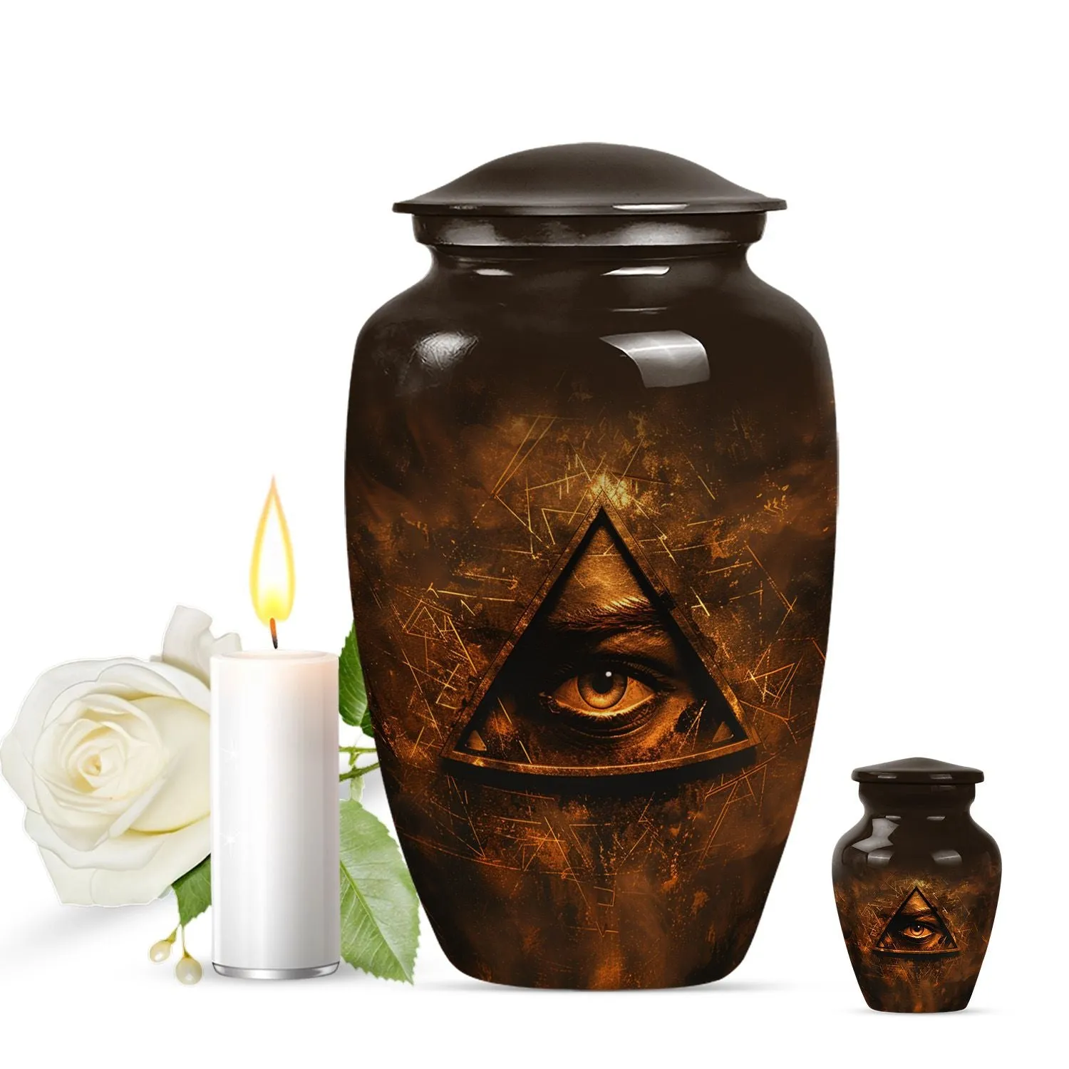 Blessed Keepsake: Catholic Urn - Solemn Memorial for Loved Ones