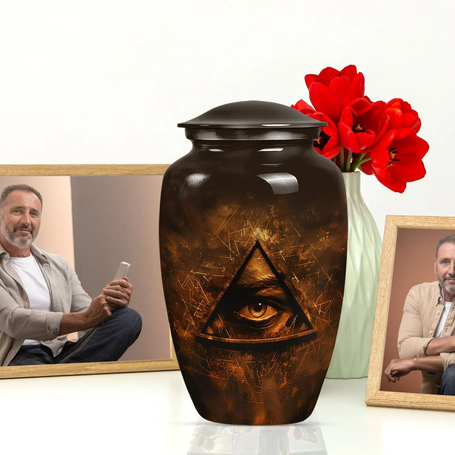 Blessed Keepsake: Catholic Urn - Solemn Memorial for Loved Ones
