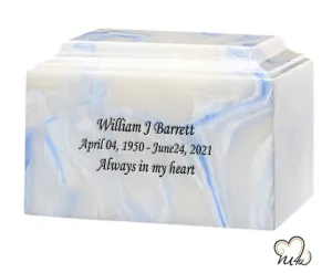 Blue Onyx Cultured Marble Urn