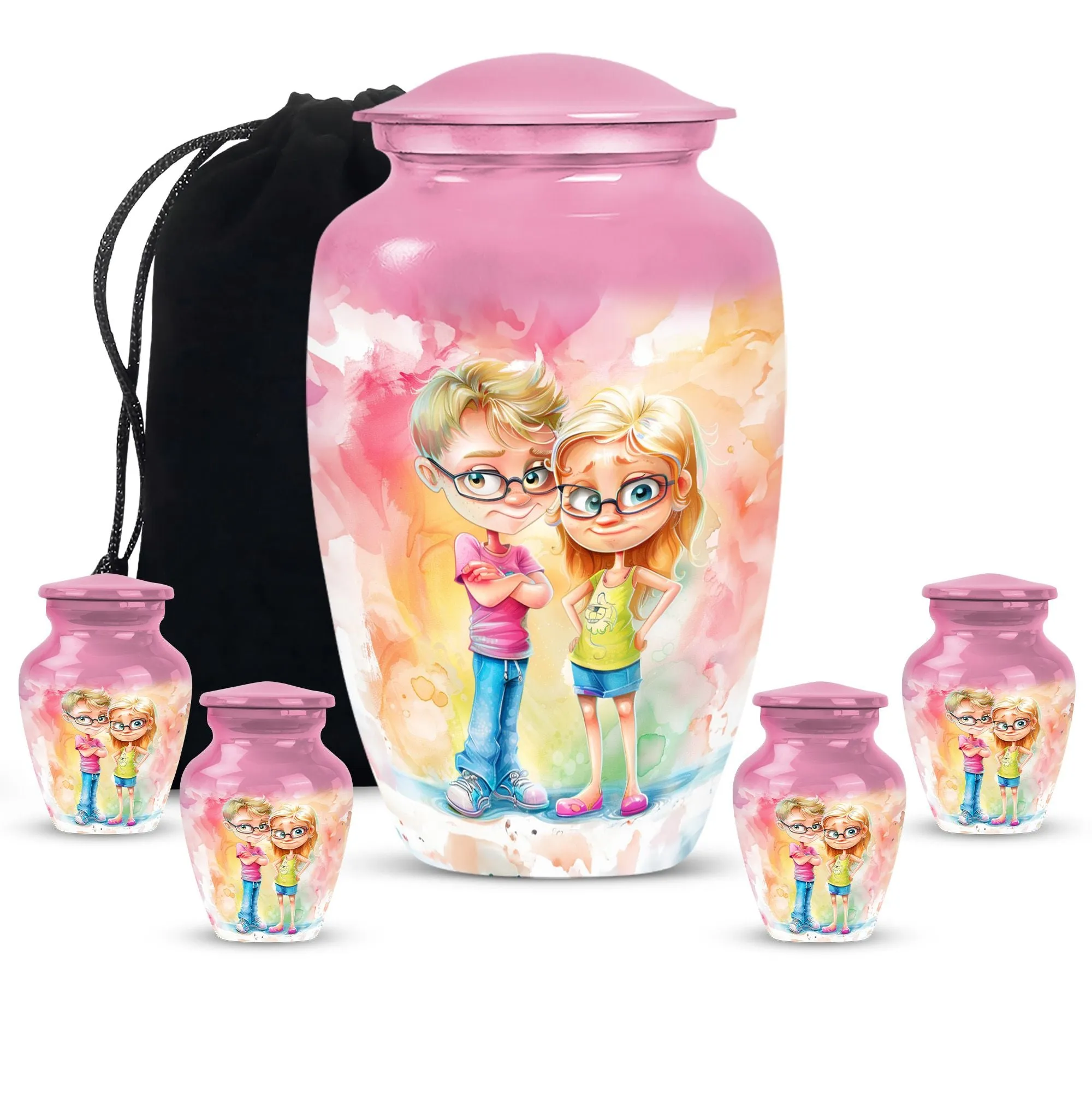 Brother and Sister Memorial Cremation Urn for Ages