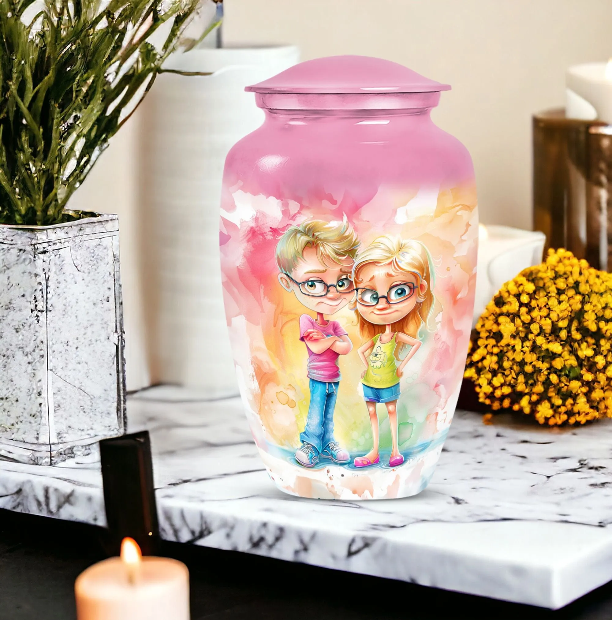 Brother and Sister Memorial Cremation Urn for Ages