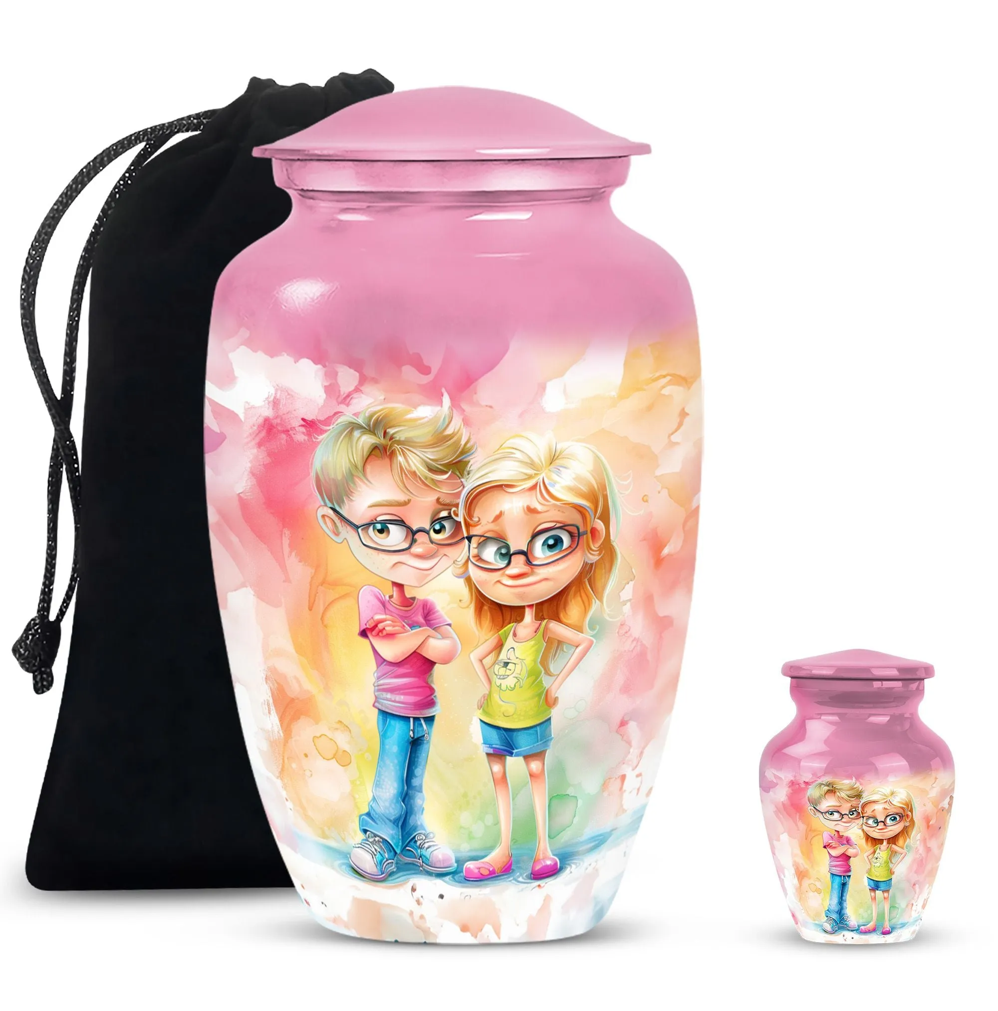 Brother and Sister Memorial Cremation Urn for Ages