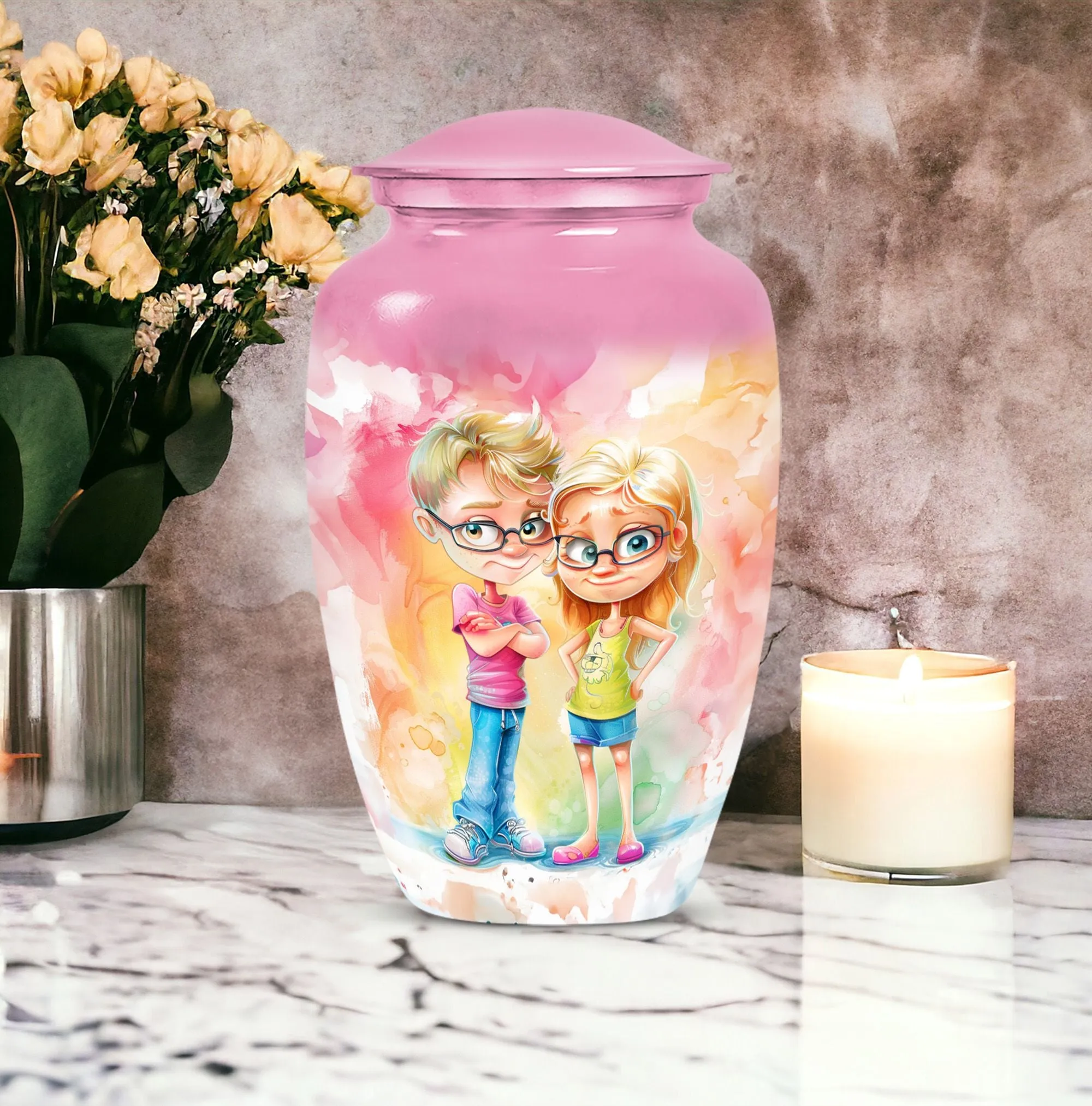 Brother and Sister Memorial Cremation Urn for Ages