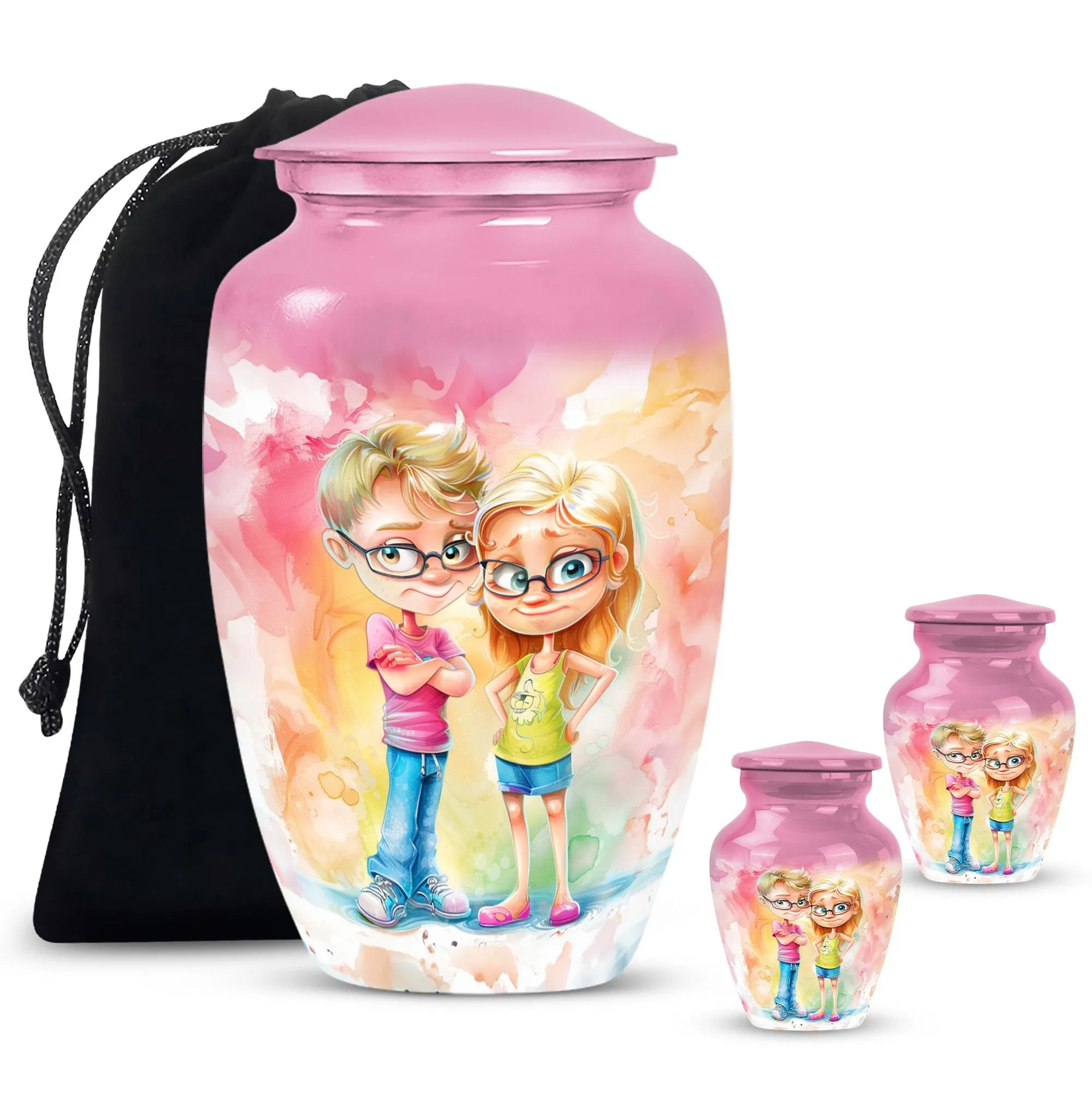 Brother and Sister Memorial Cremation Urn for Ages