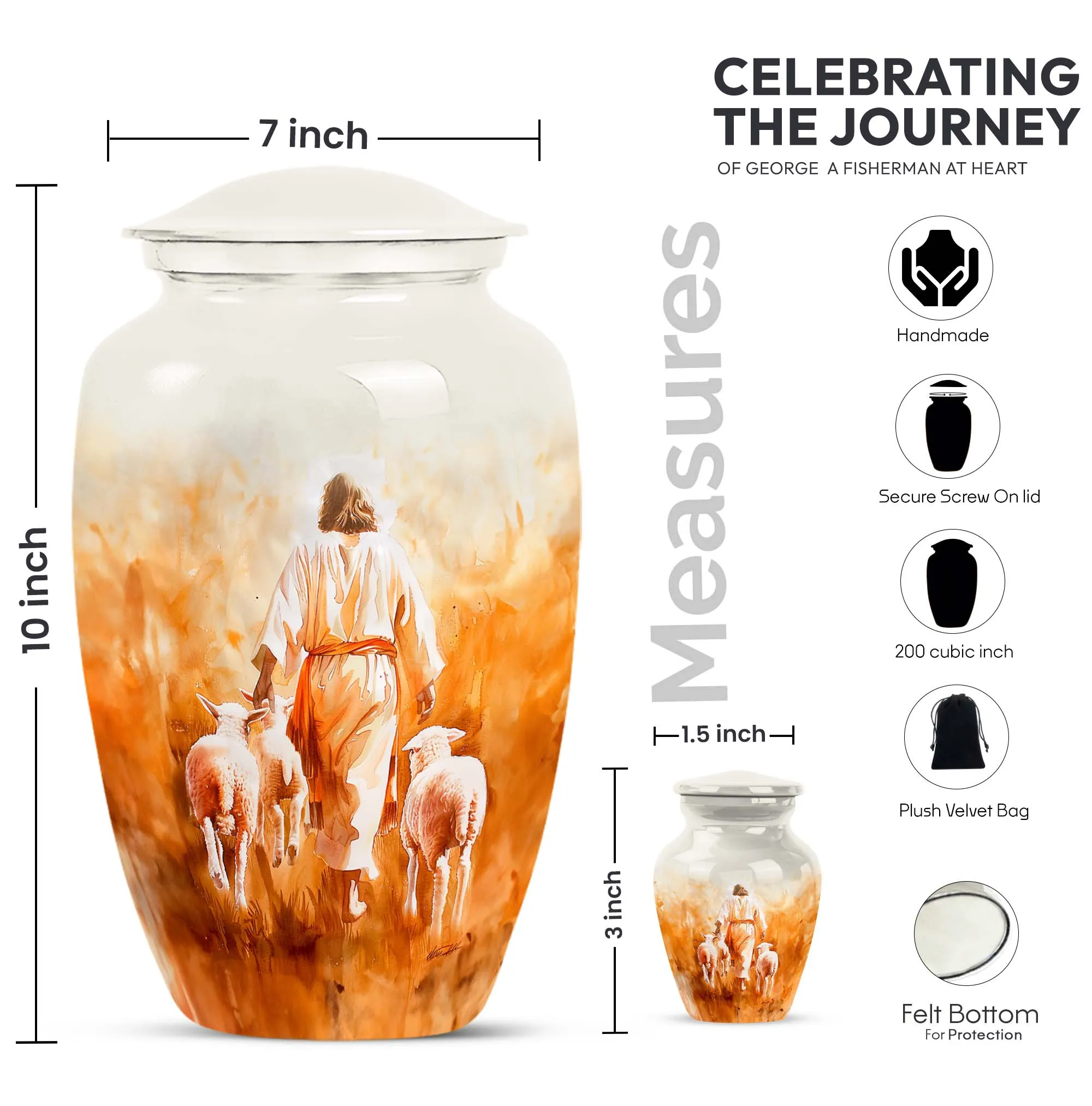 Burial Cremation Urn for Ashes