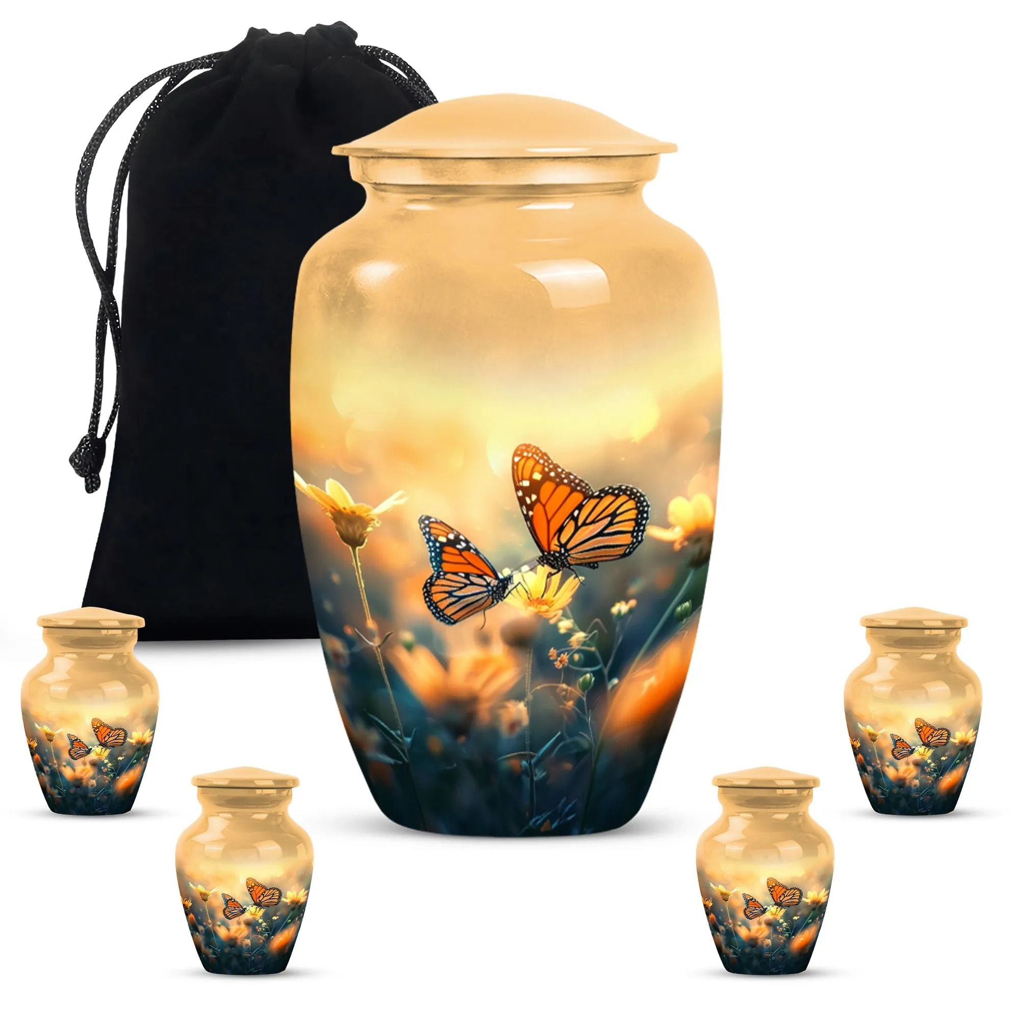 Butterfly Memorial Urn: Cremation Tribute for Women Ashes