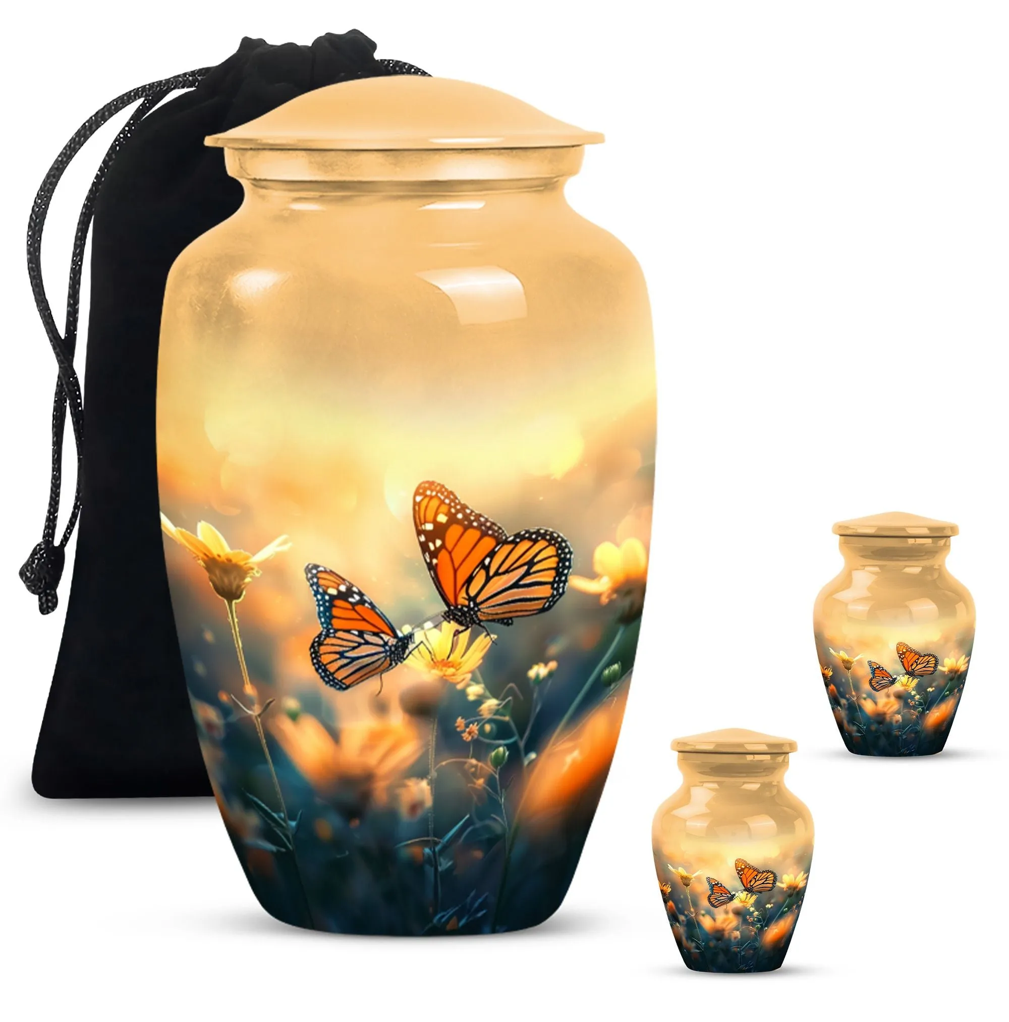 Butterfly Memorial Urn: Cremation Tribute for Women Ashes