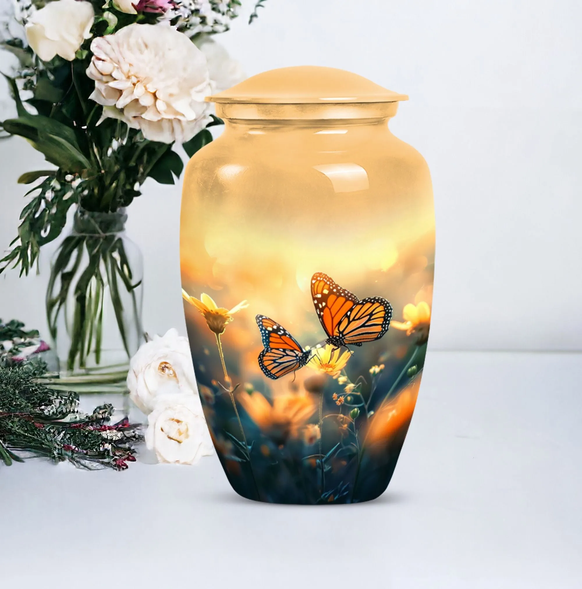 Butterfly Memorial Urn: Cremation Tribute for Women Ashes