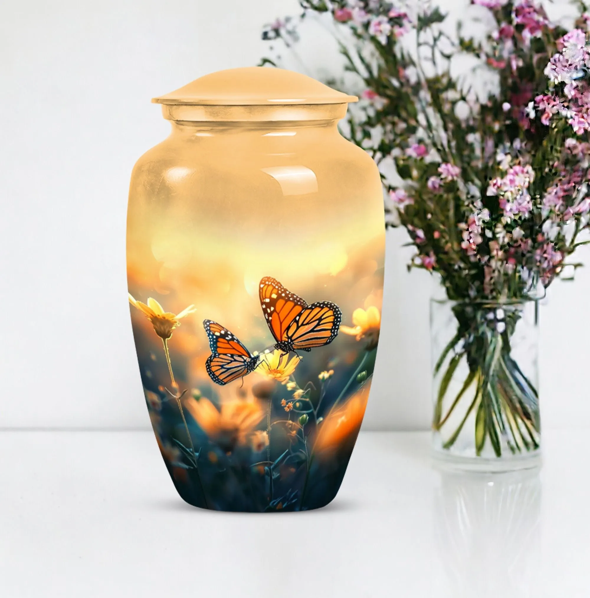 Butterfly Memorial Urn: Cremation Tribute for Women Ashes