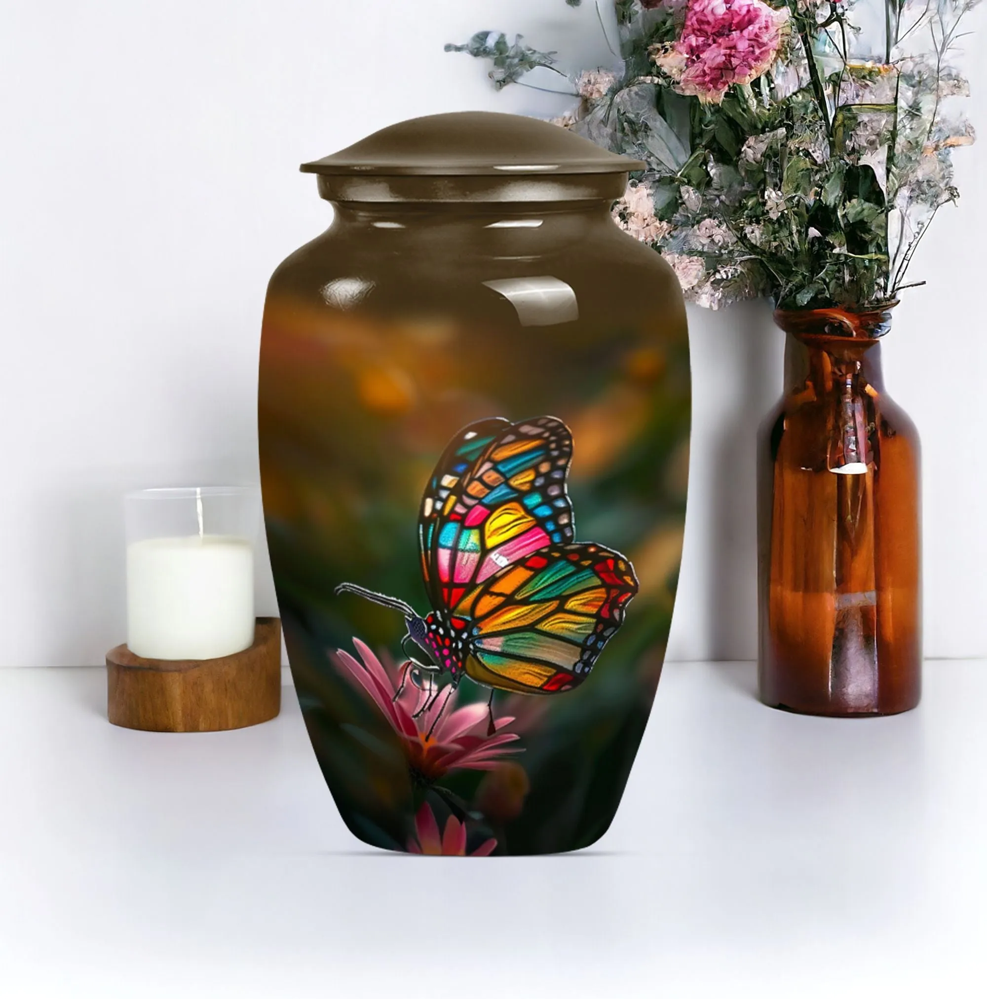 Butterfly Urn Serenity - Cremation Vessel for Ethereal Remembrances