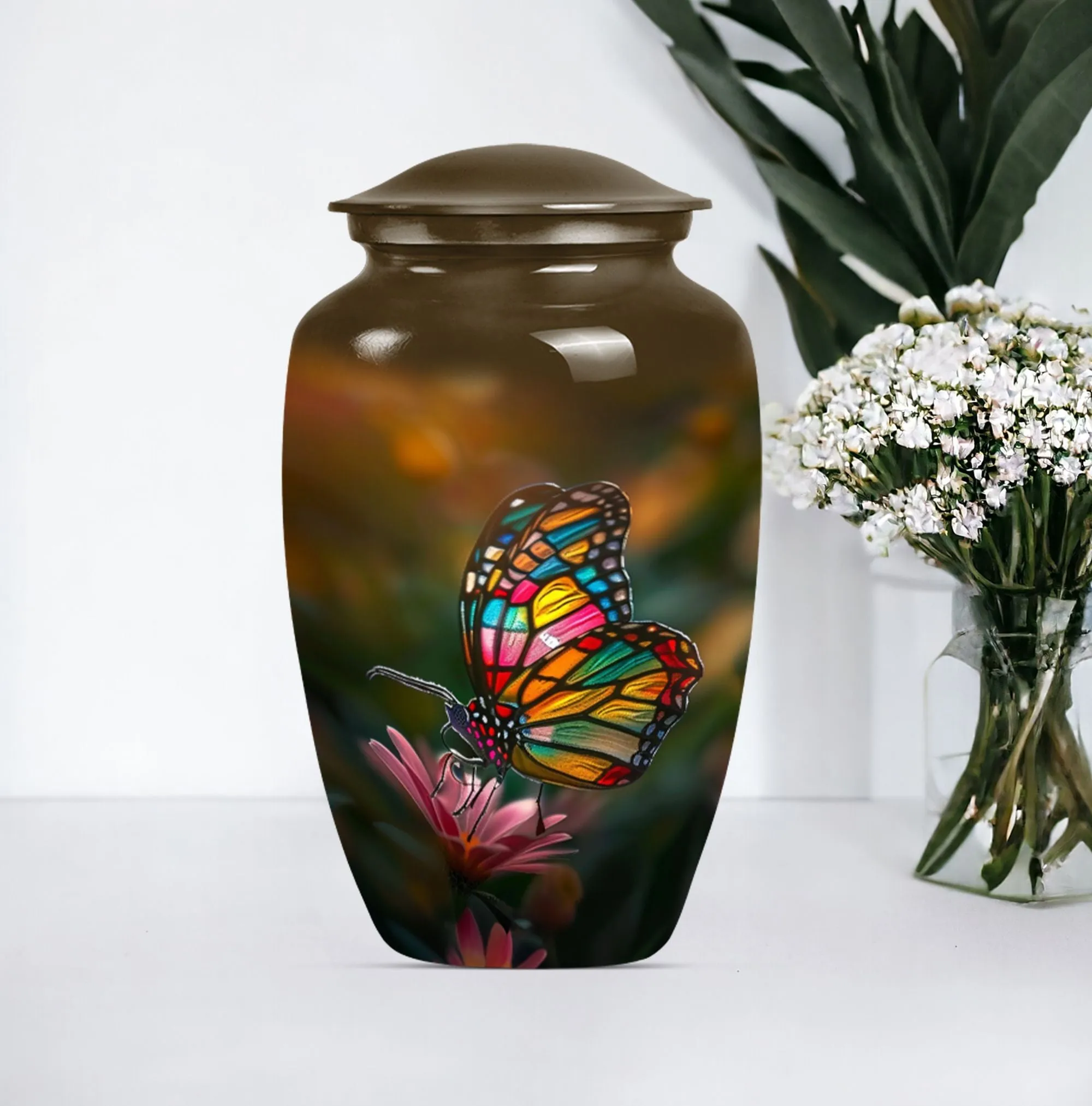 Butterfly Urn Serenity - Cremation Vessel for Ethereal Remembrances