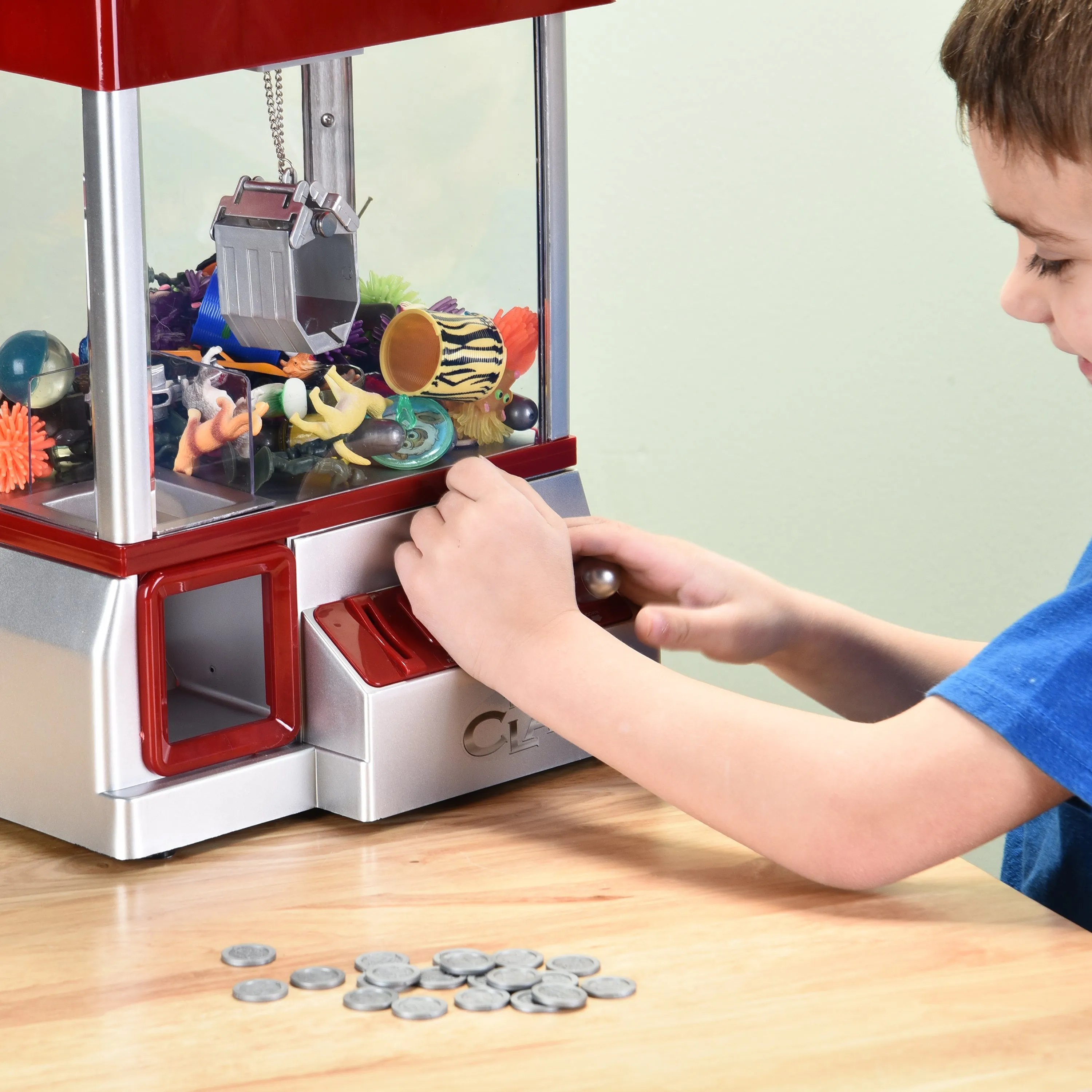 Carnival Crane Game | Classic Claw Machine with Music, Tokens & Prize Drop Fun