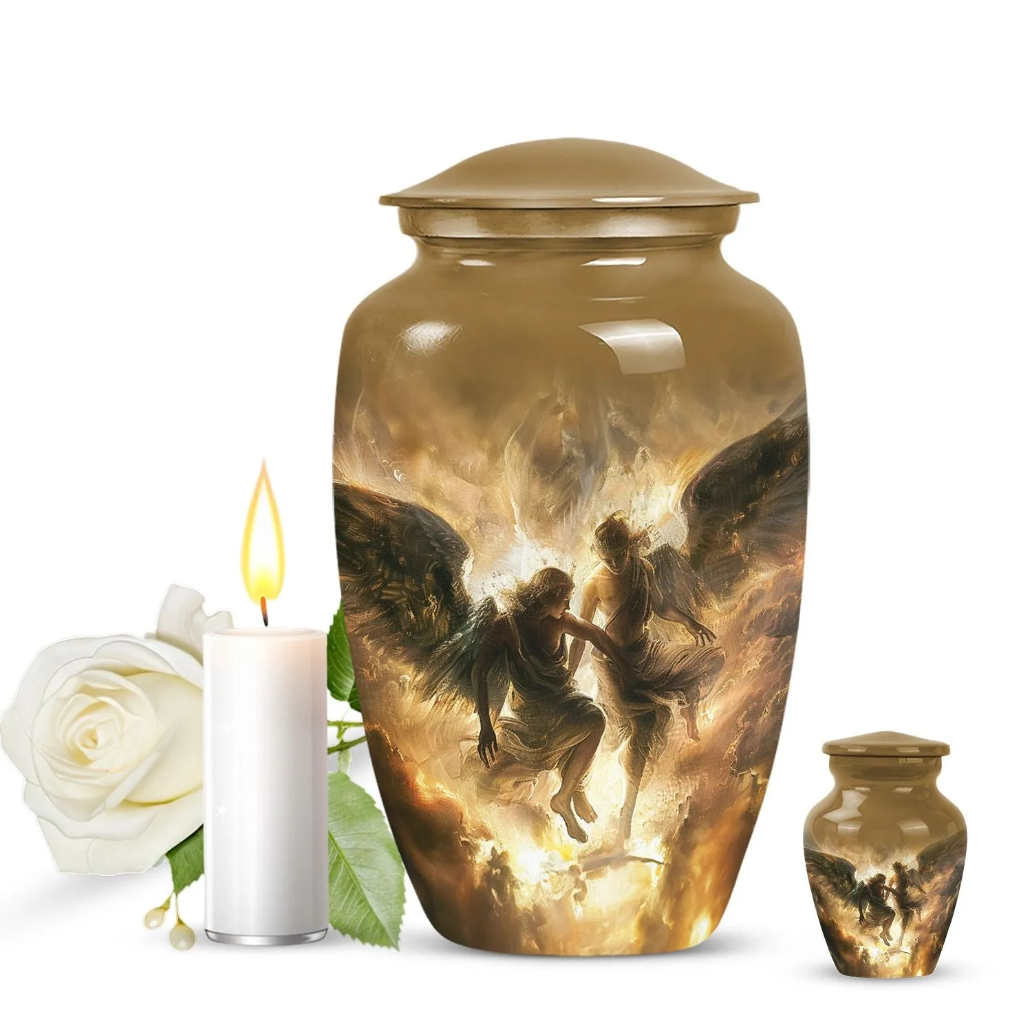 Catholic Memorial Funeral Burial Urn