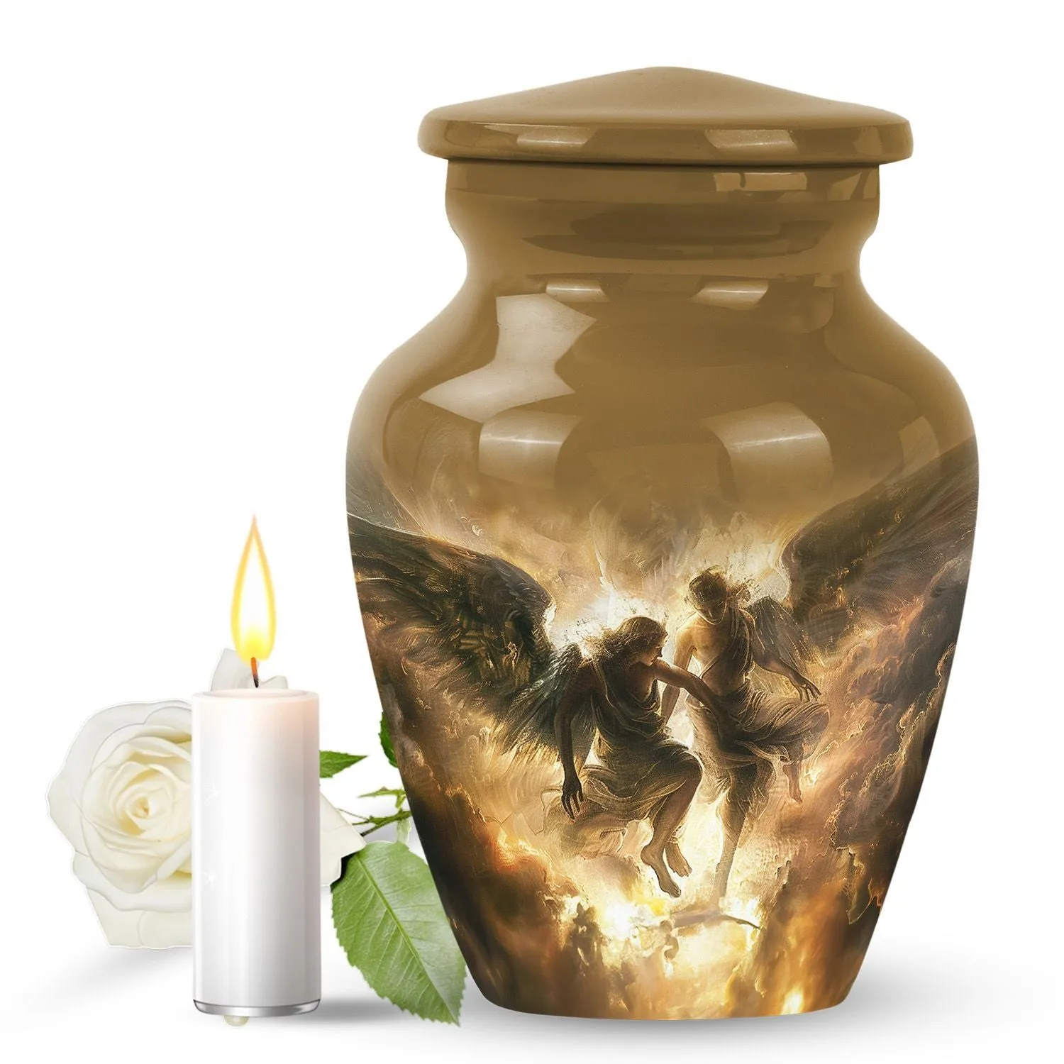 Catholic Memorial Funeral Burial Urn