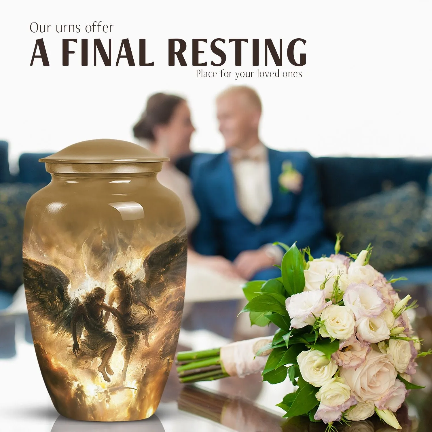 Catholic Memorial Funeral Burial Urn
