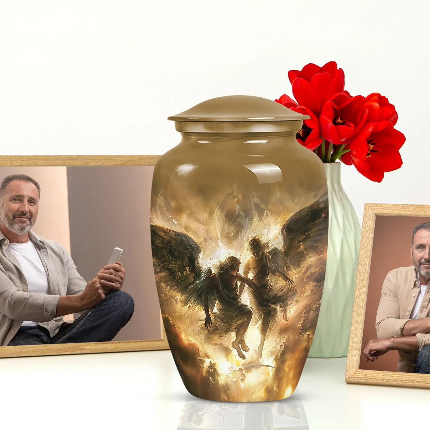 Catholic Memorial Funeral Burial Urn