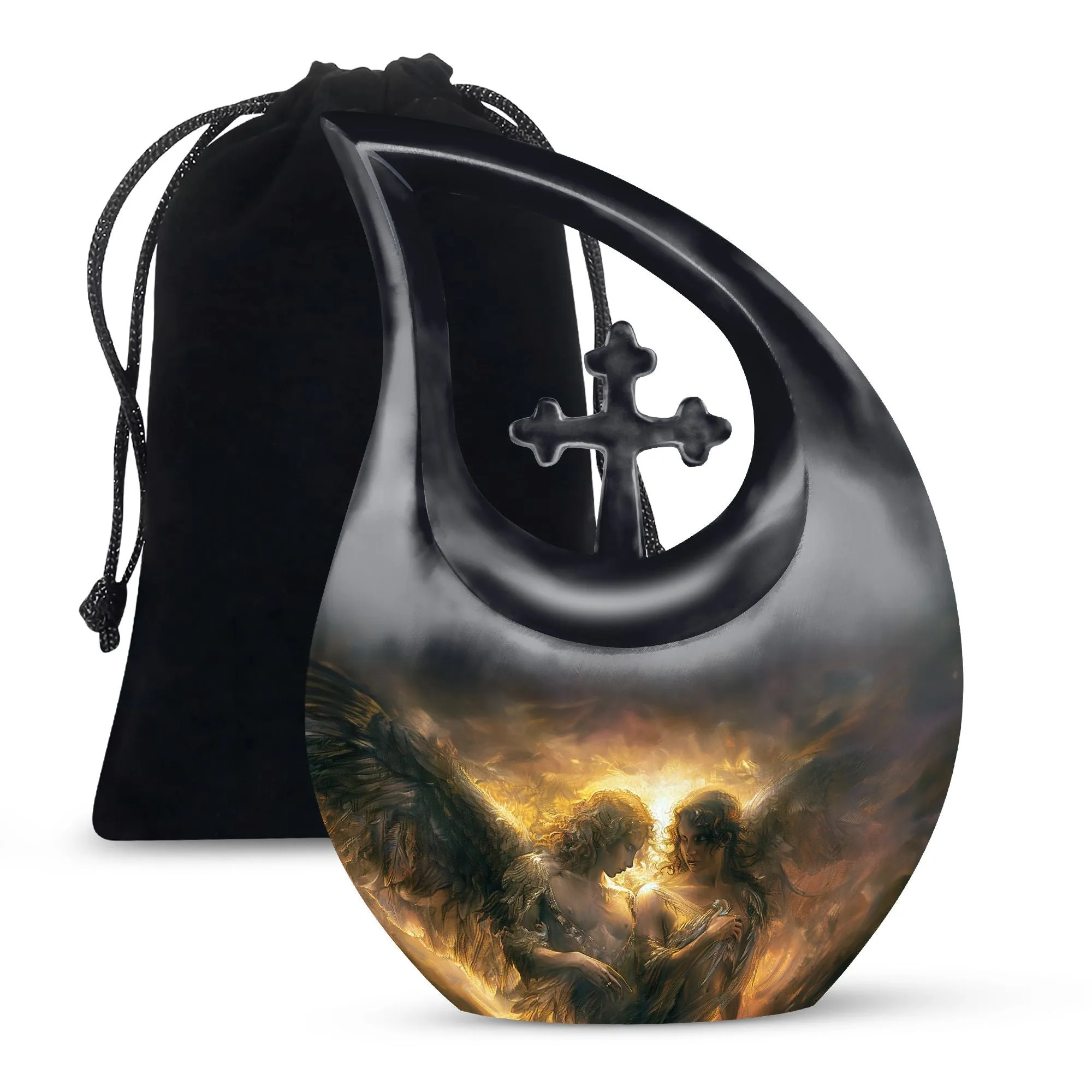 Catholic Memorial Urn :  Container For Cremated Adult Human Ashes