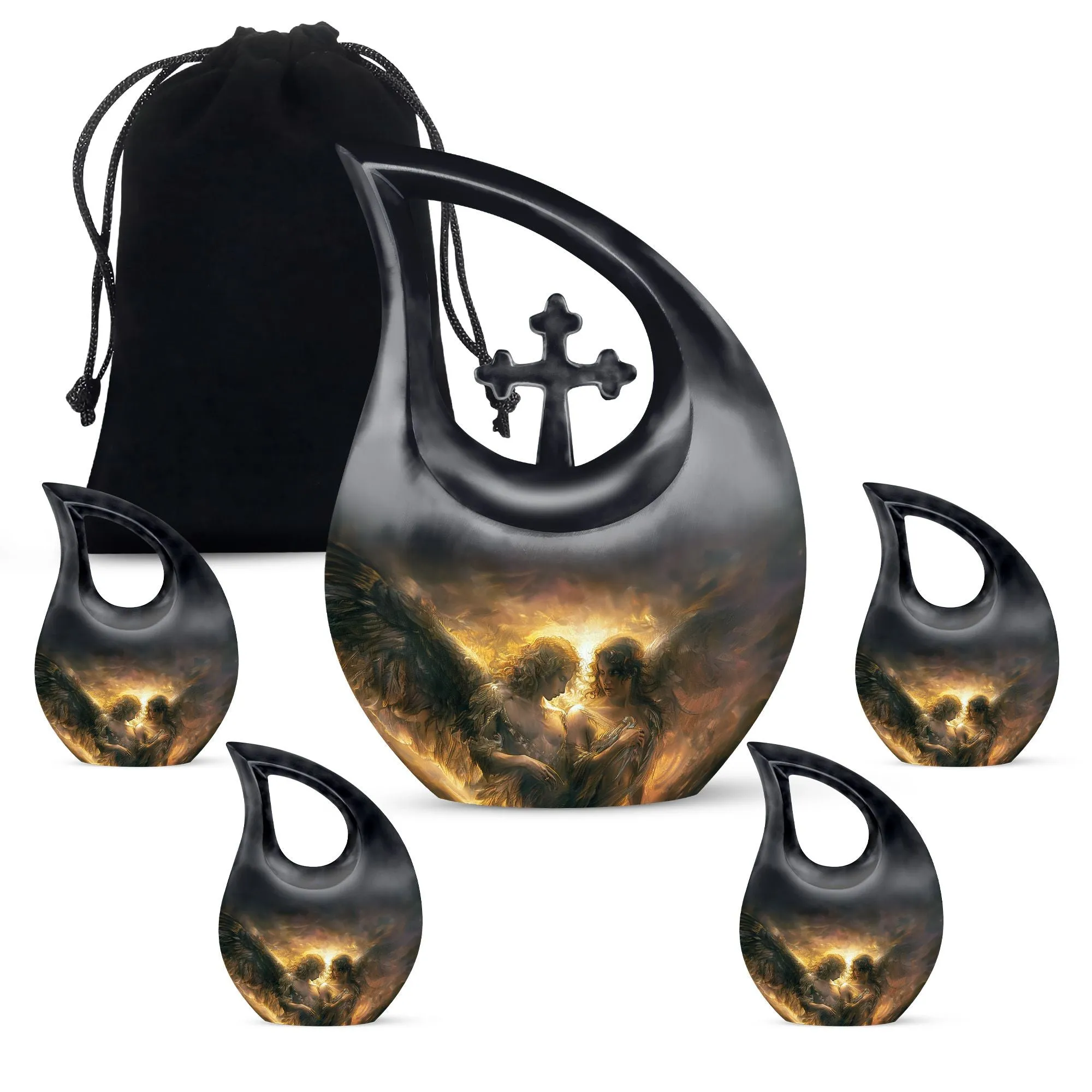 Catholic Memorial Urn :  Container For Cremated Adult Human Ashes