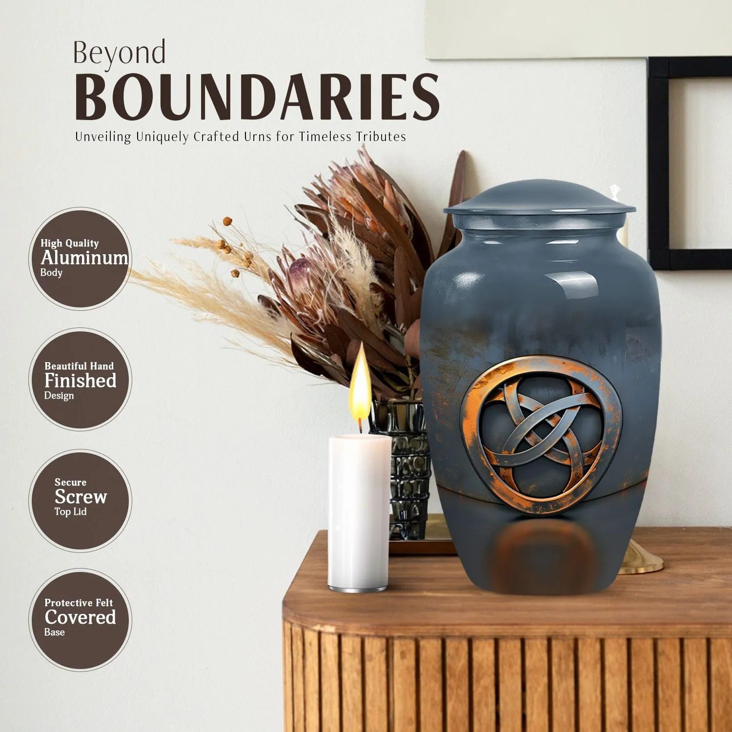 Cherished Remembrance: Premium Catholic Cremation Urn