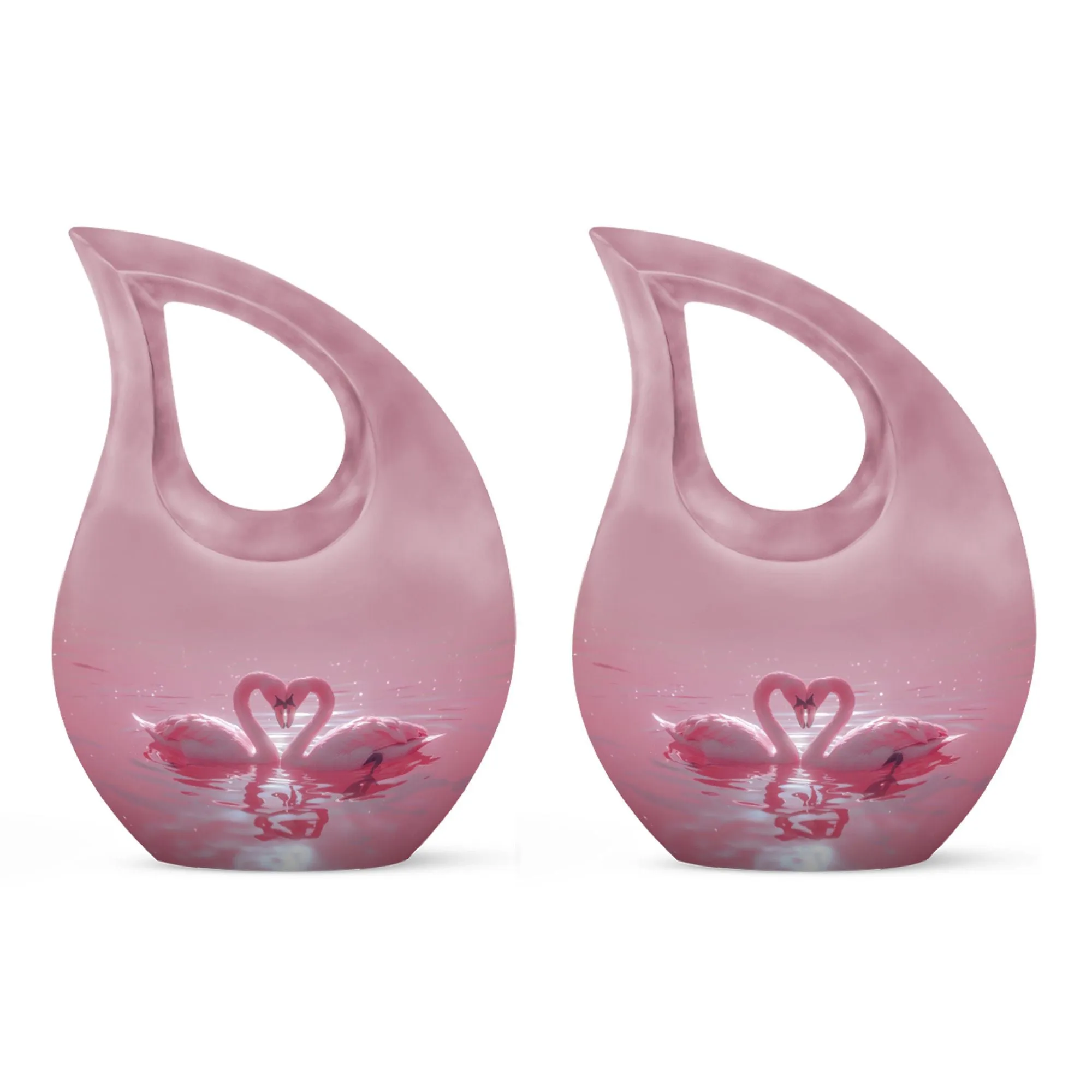 Cherished Swan Sanctuary A Commemorative Urn for a Mother's