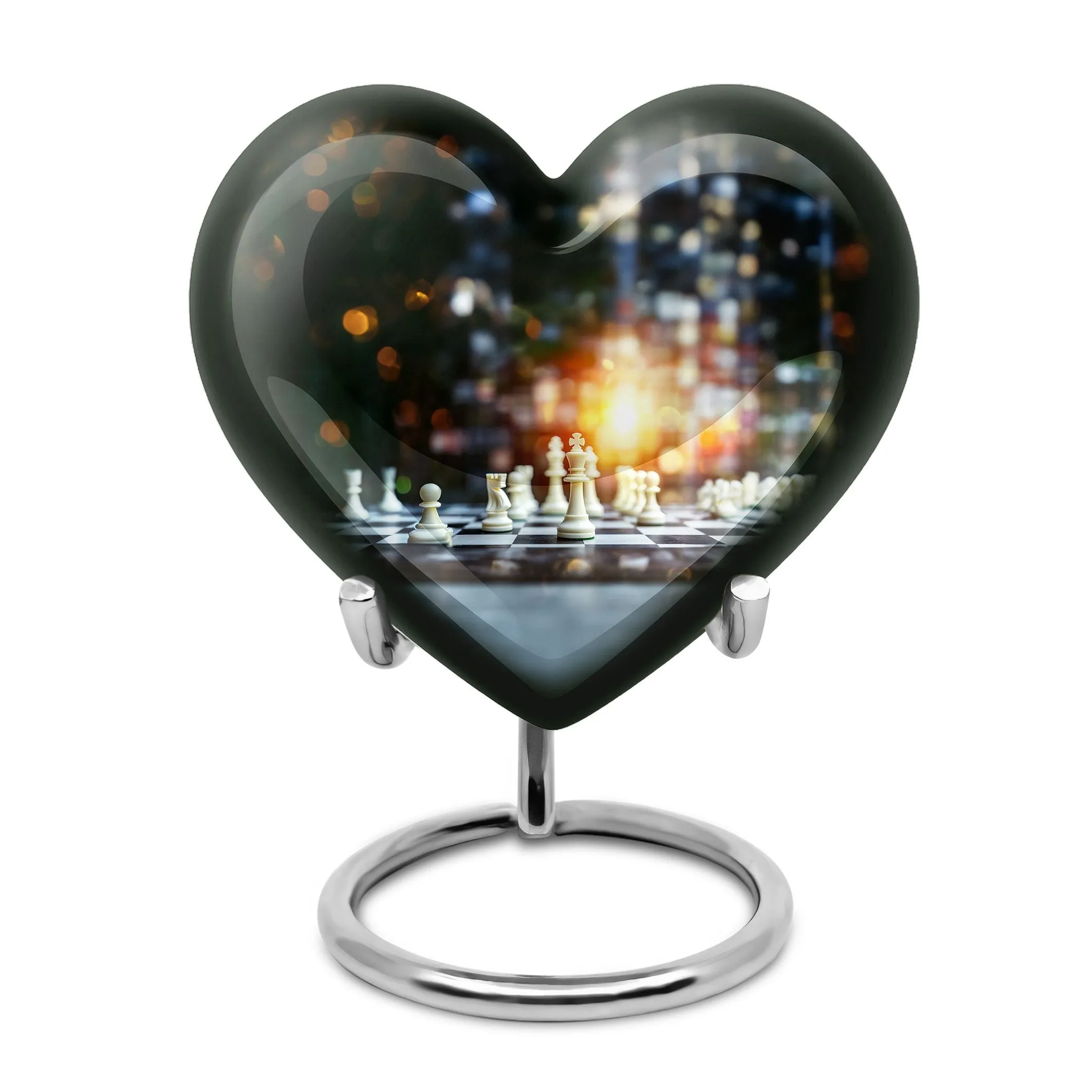 Chess Scroll Eternity - Ultimate Cremation Urn for Gentleman Tribute